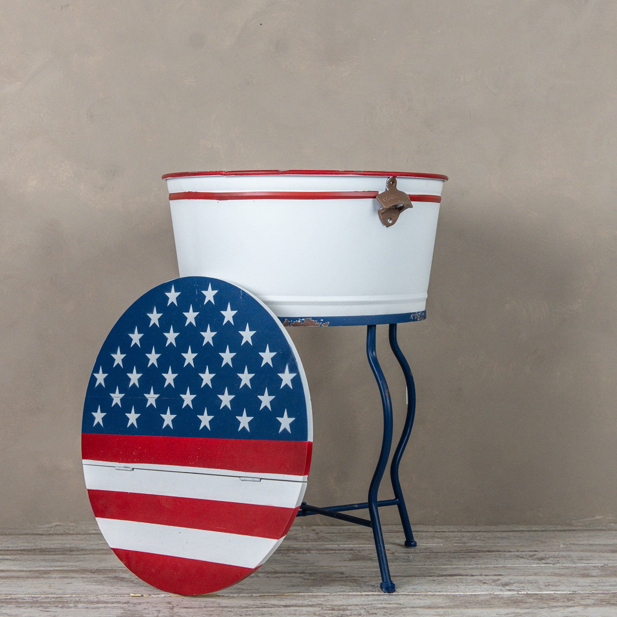 Patriotic Bucket on Stand, photo 3 of 4
