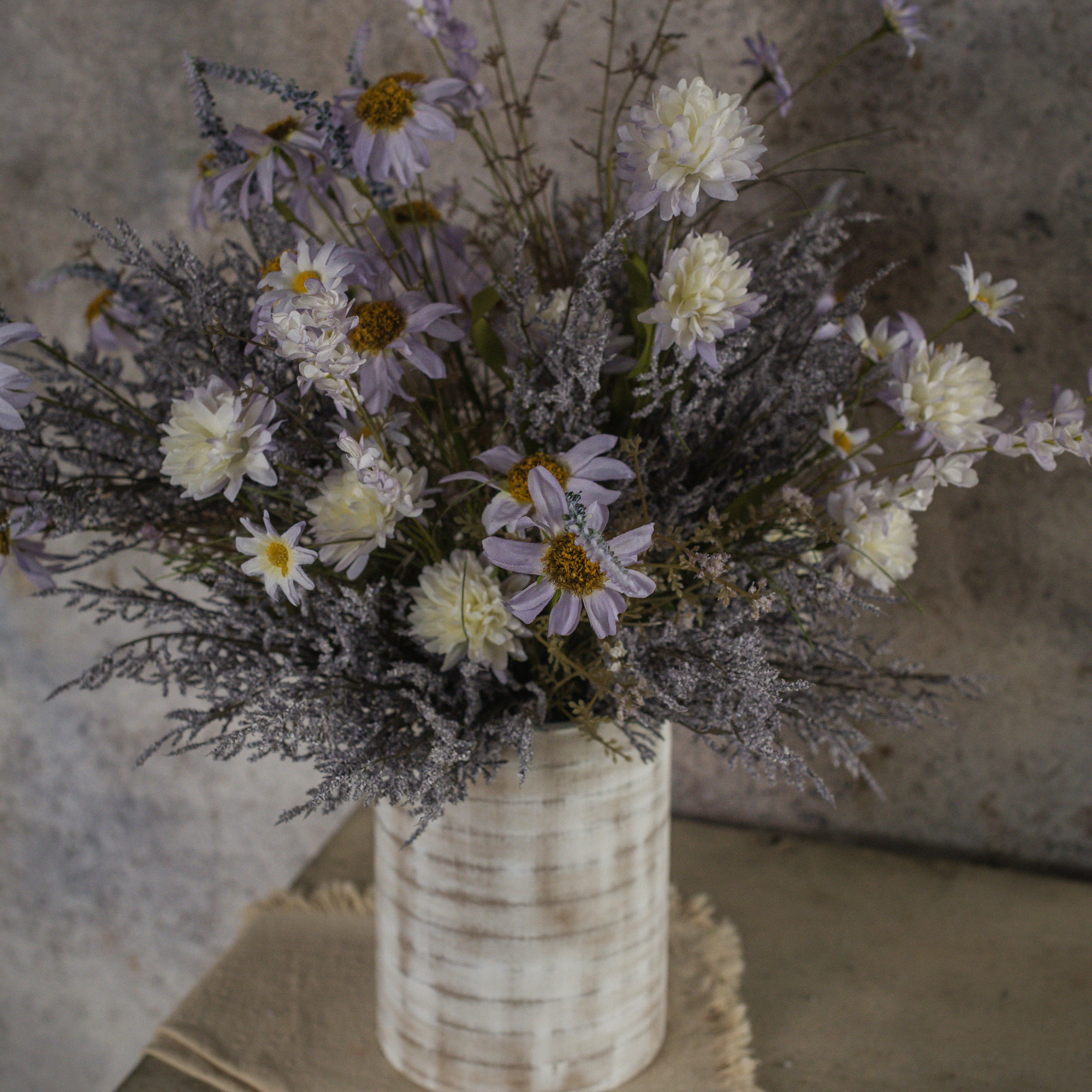 Light Purple Pom Pom Wildflower Spray, 22", photo 4 of 4