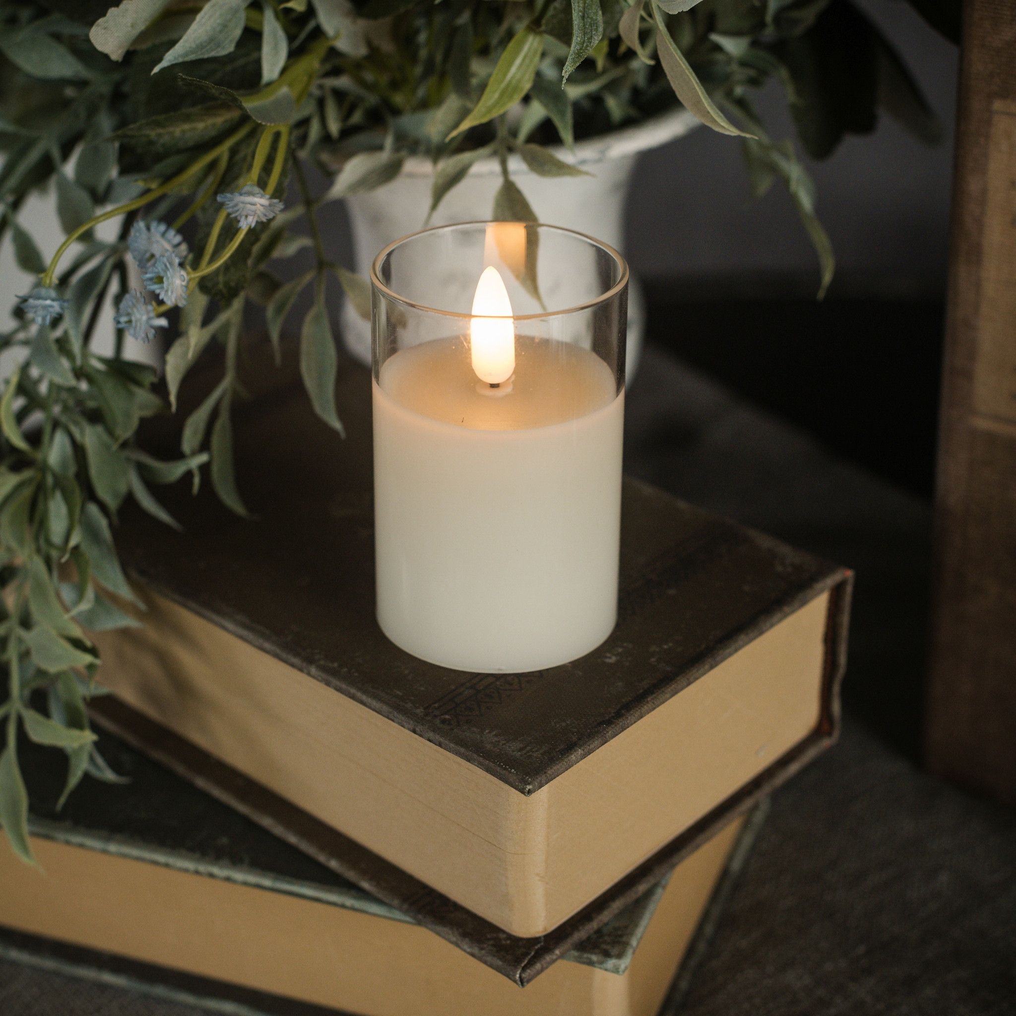 Flameless Glass Candle, 3", photo 2 of 2