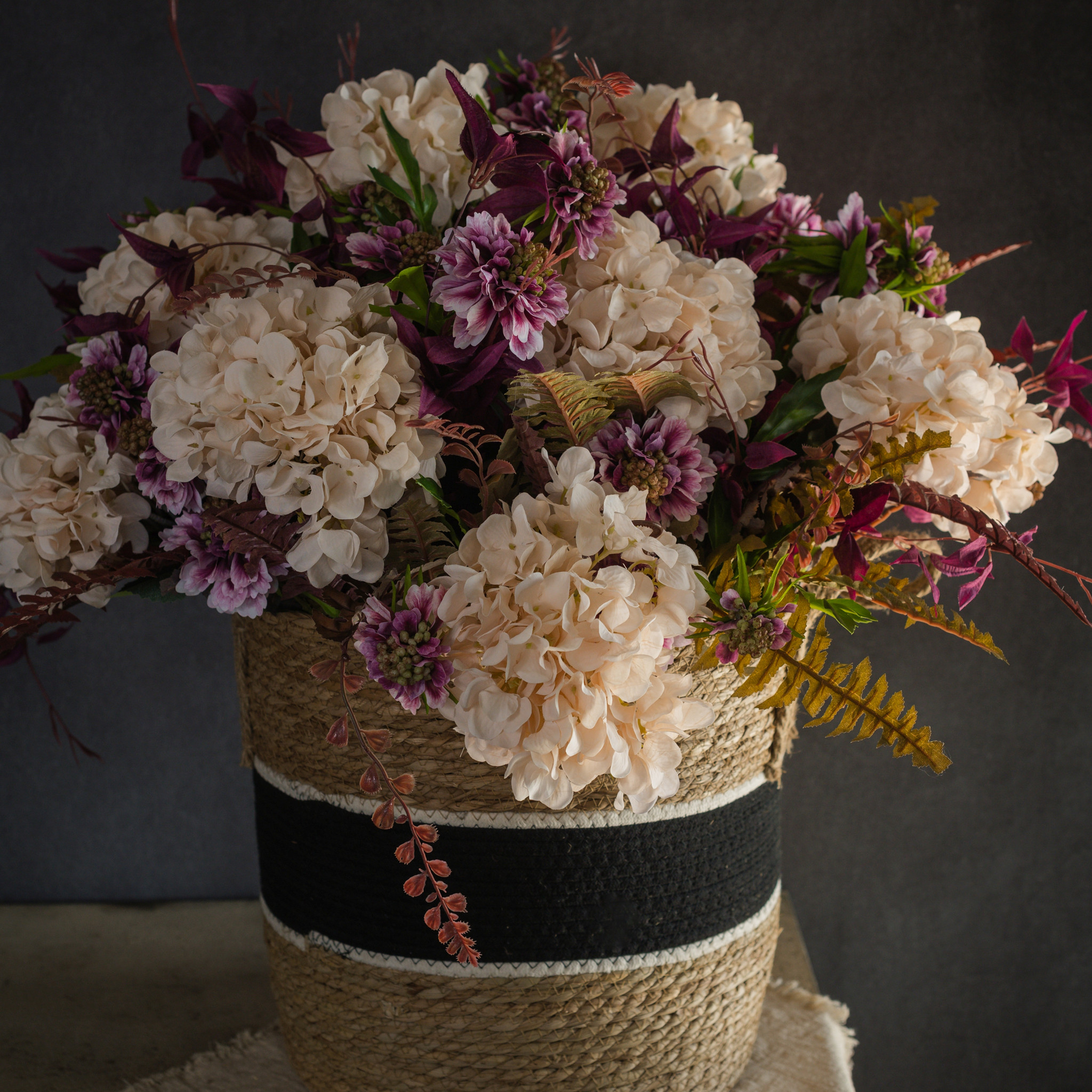 Cream Hydrangea Spray, 22", photo 4 of 4