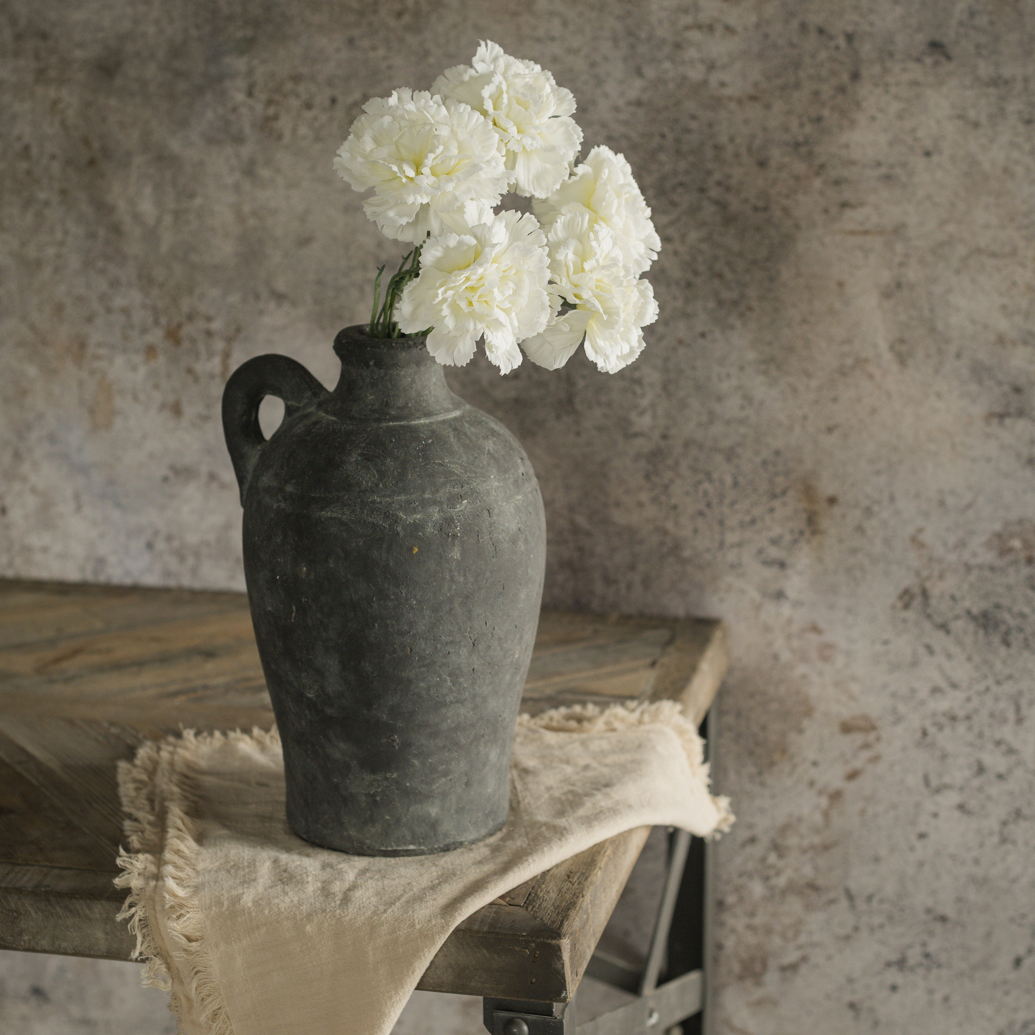 White Carnation Spray, 17", photo 2 of 4