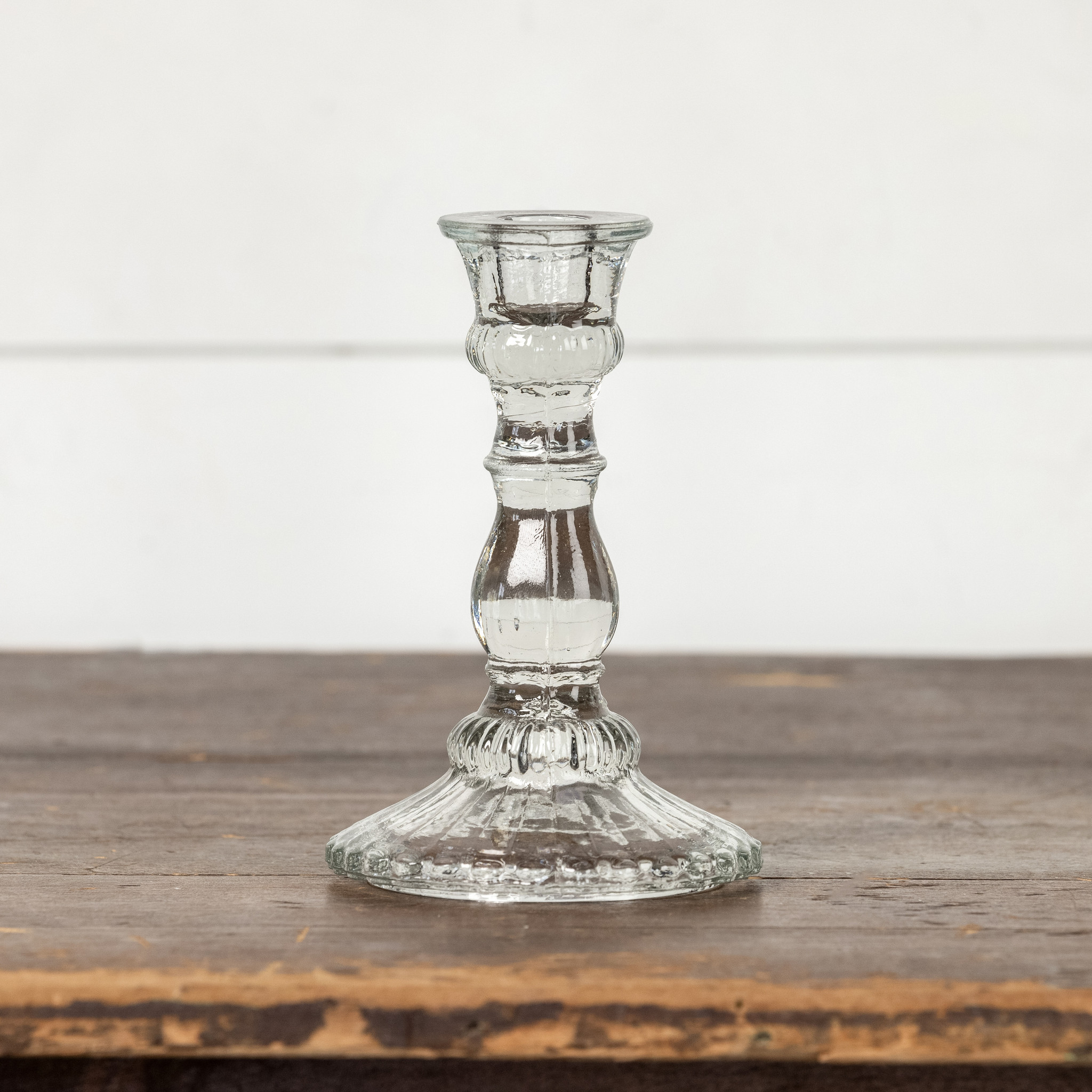 Glass Taper Candlestick, 7", photo 3 of 5
