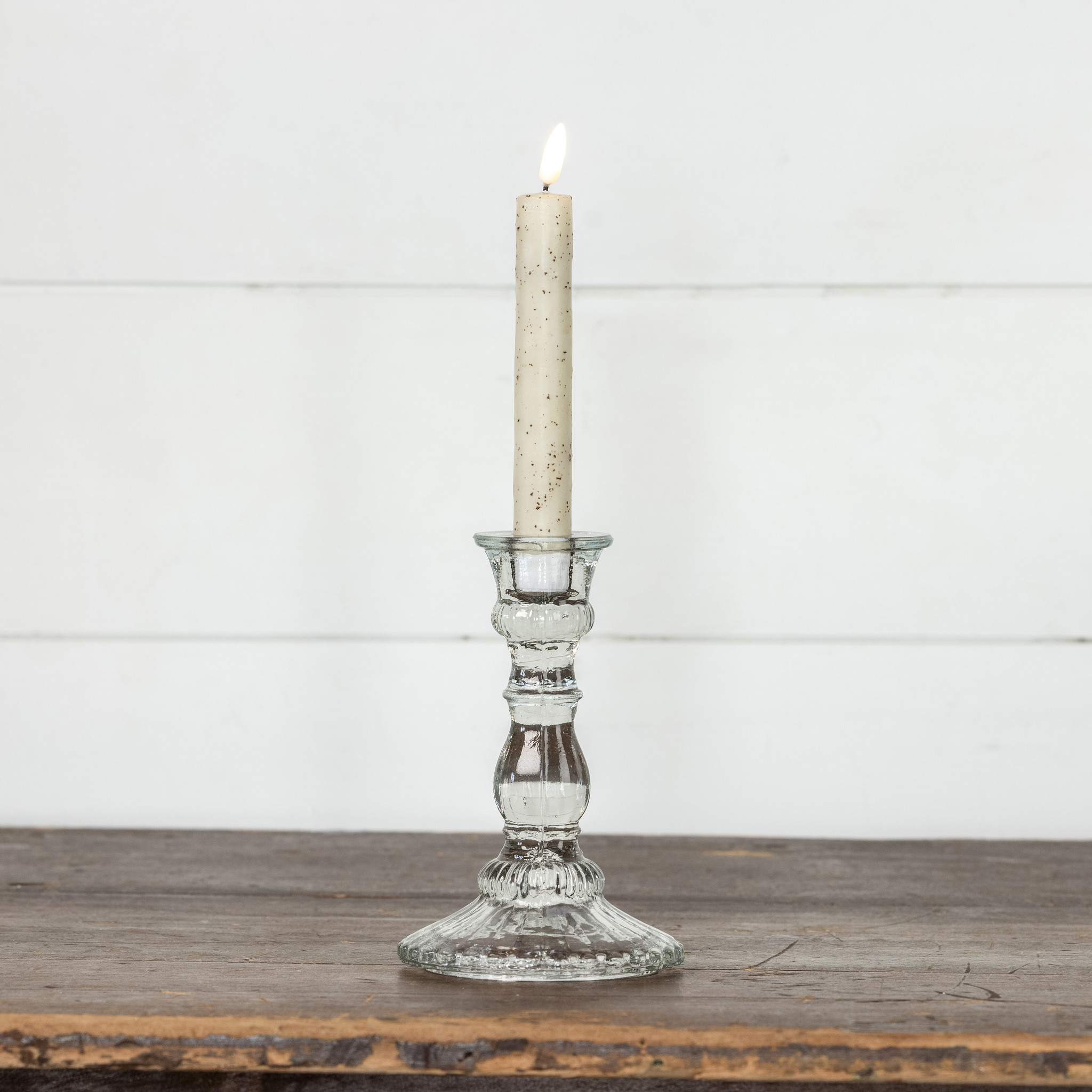 Glass Taper Candlestick, 7", photo 4 of 5