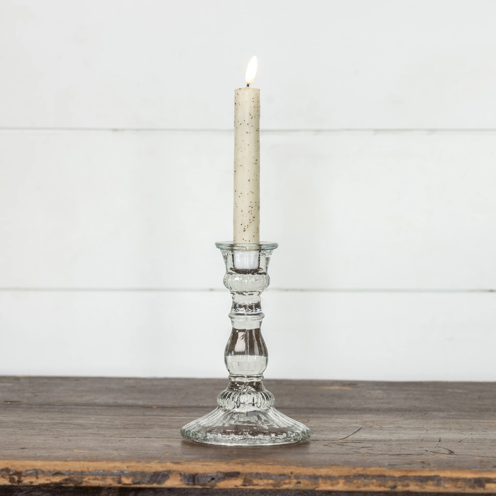 Glass Taper Candlestick, 7", photo 4 of 5