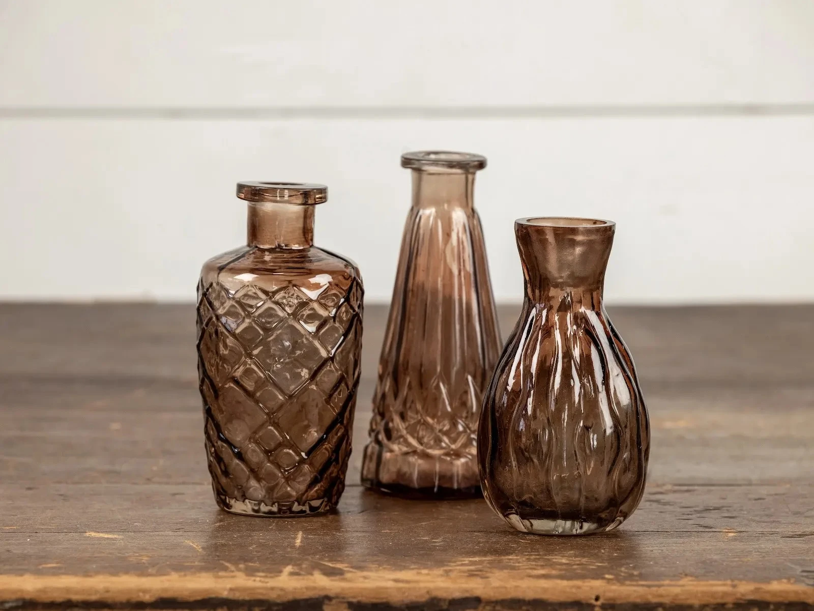 Amber Glass Bud Vase, 4.5", photo 4 of 5