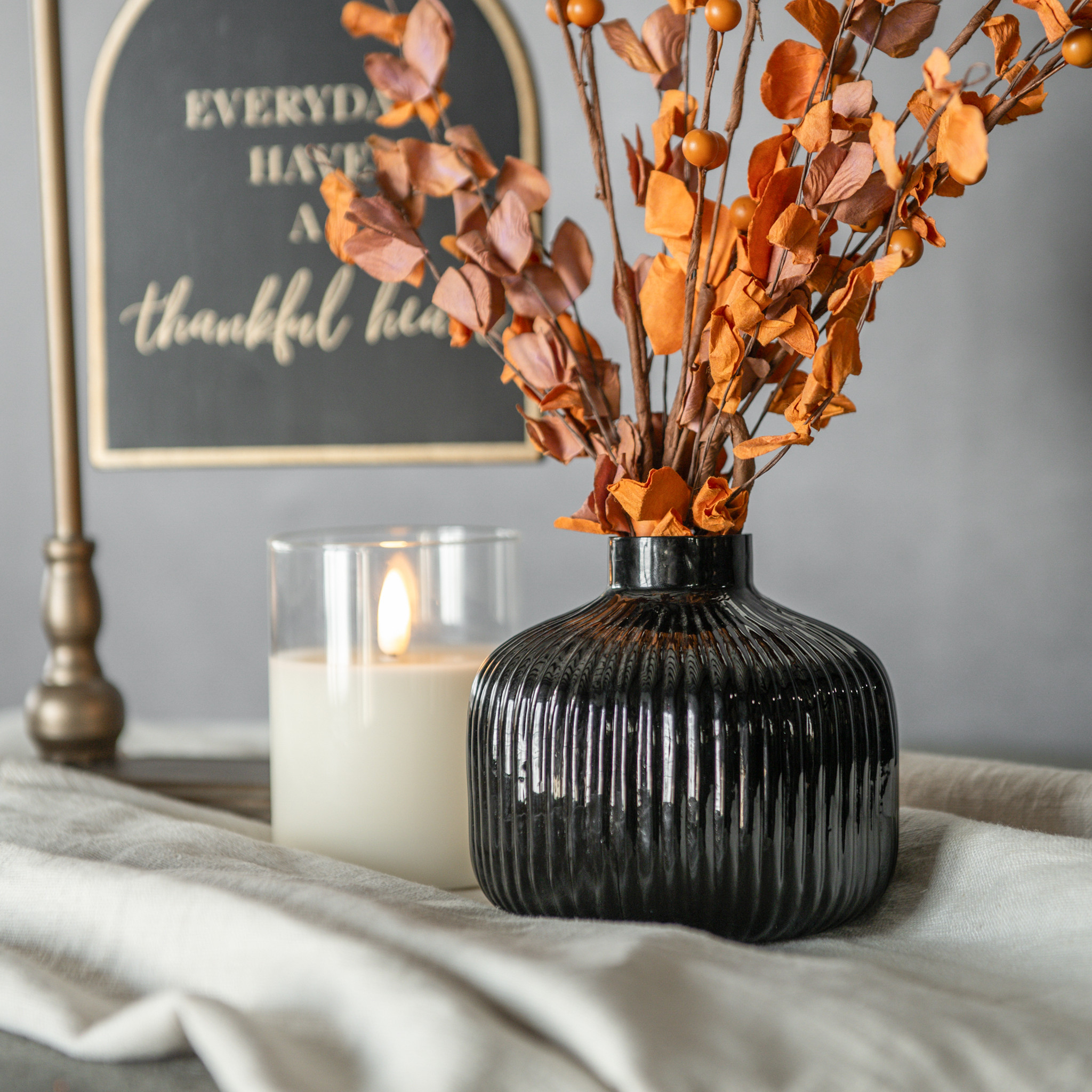 Brown Glass Vase, 4.25" — photo 1 of 2