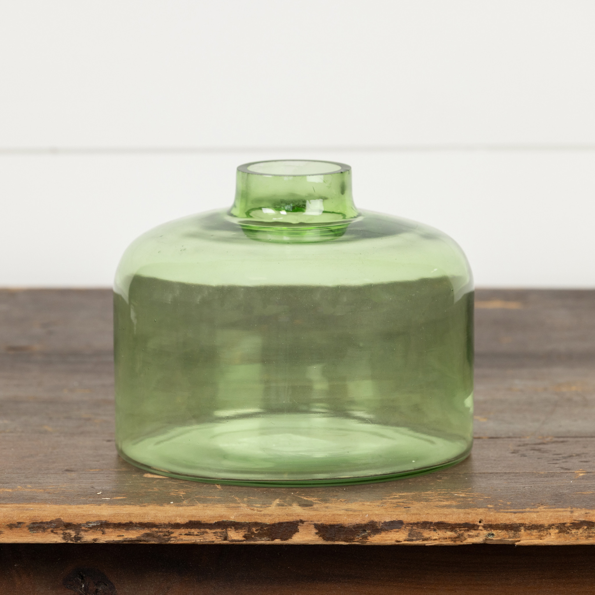 Green Glass Jar, 6.5", photo 2 of 3