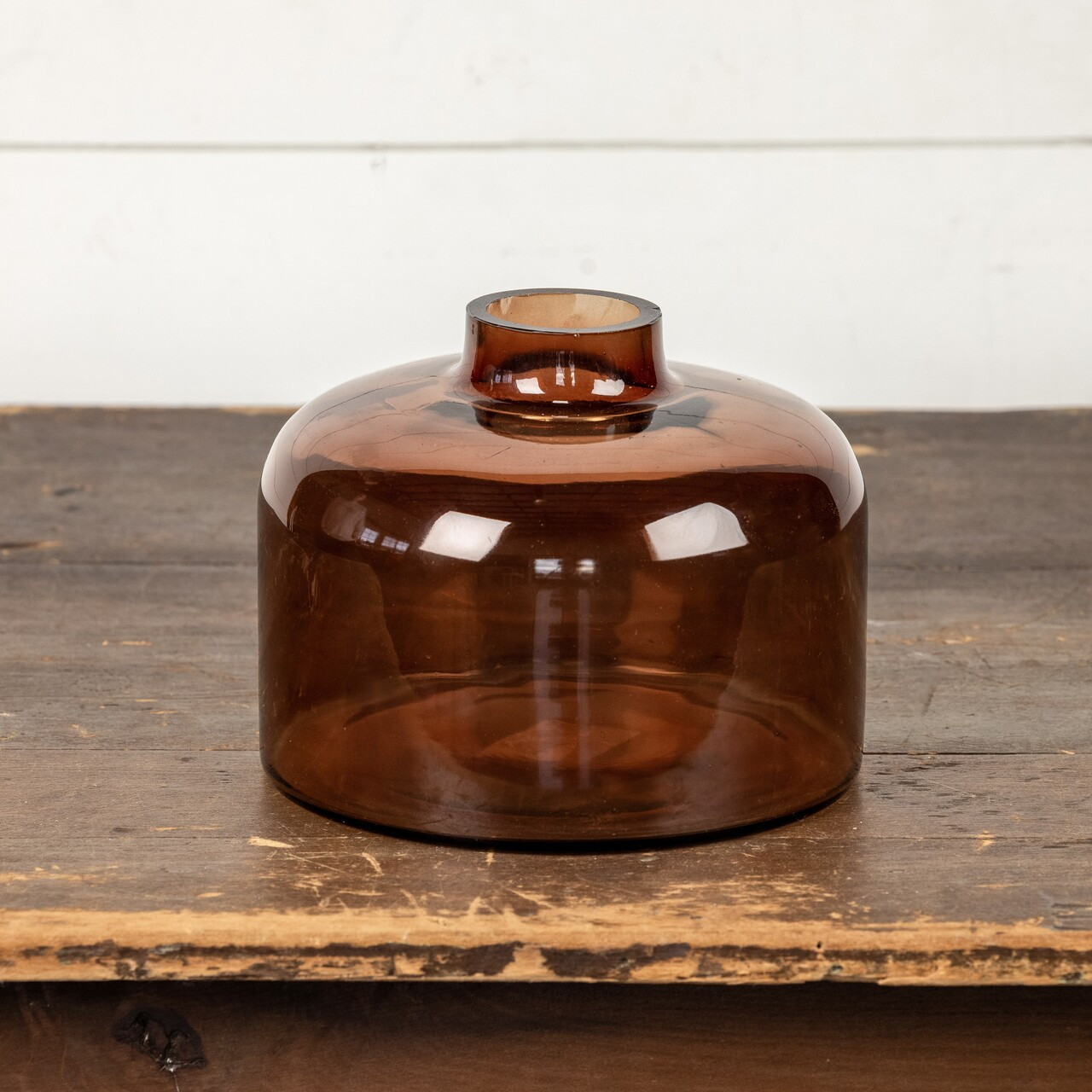 Amber Glass Jar, 6.5", photo 4 of 4