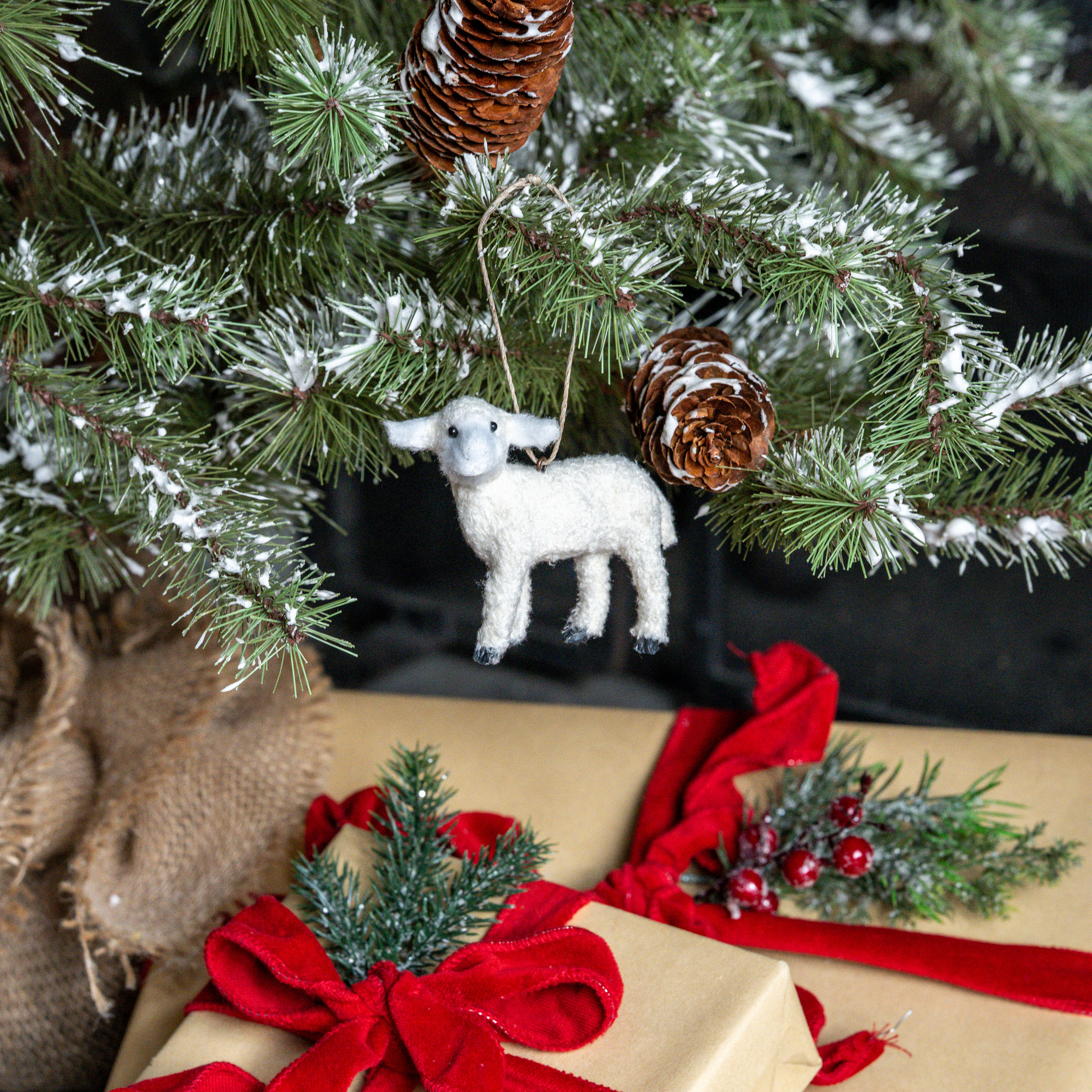 Standing Lamb Ornament, photo 2 of 4