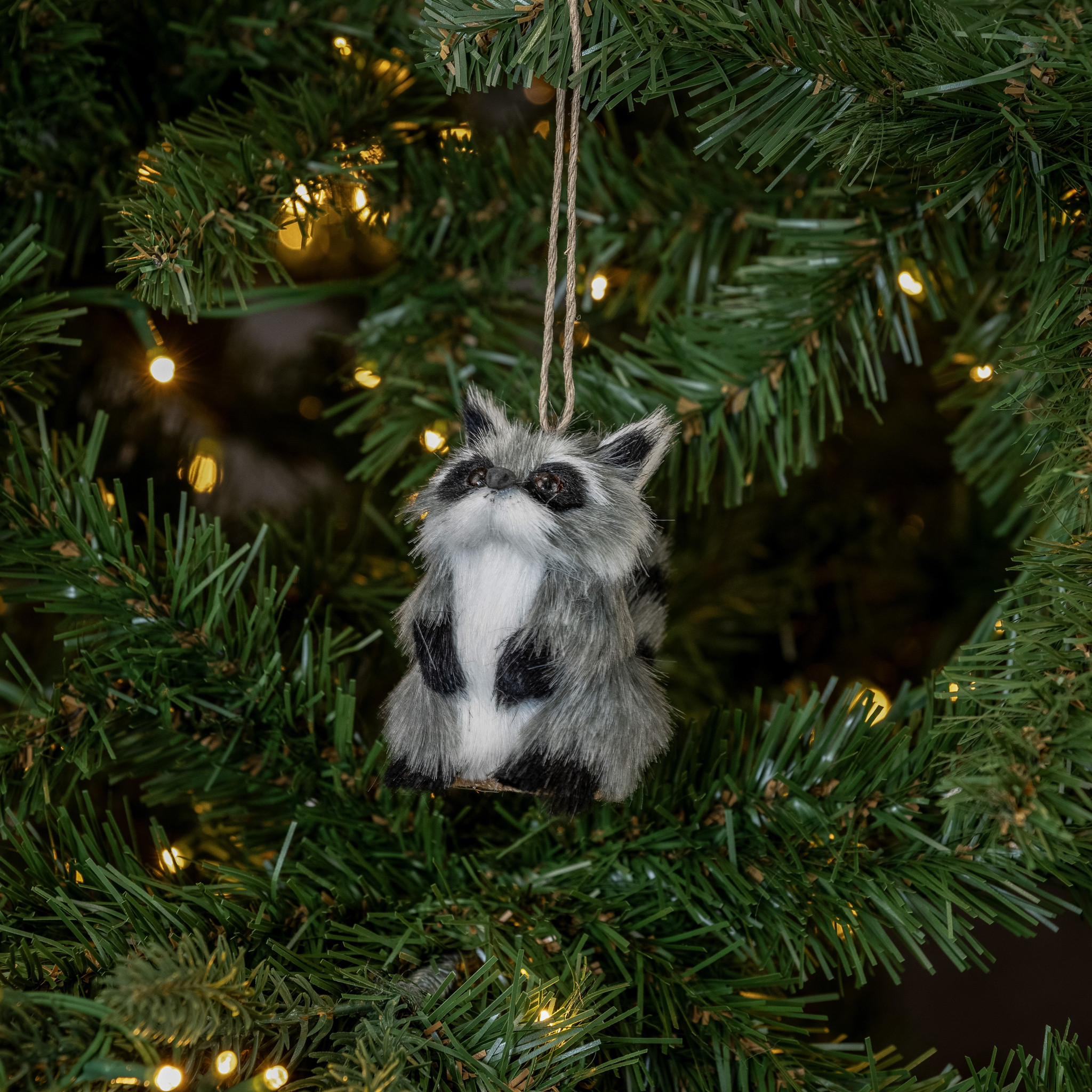 Woodland Raccoon Ornament, photo 2 of 4