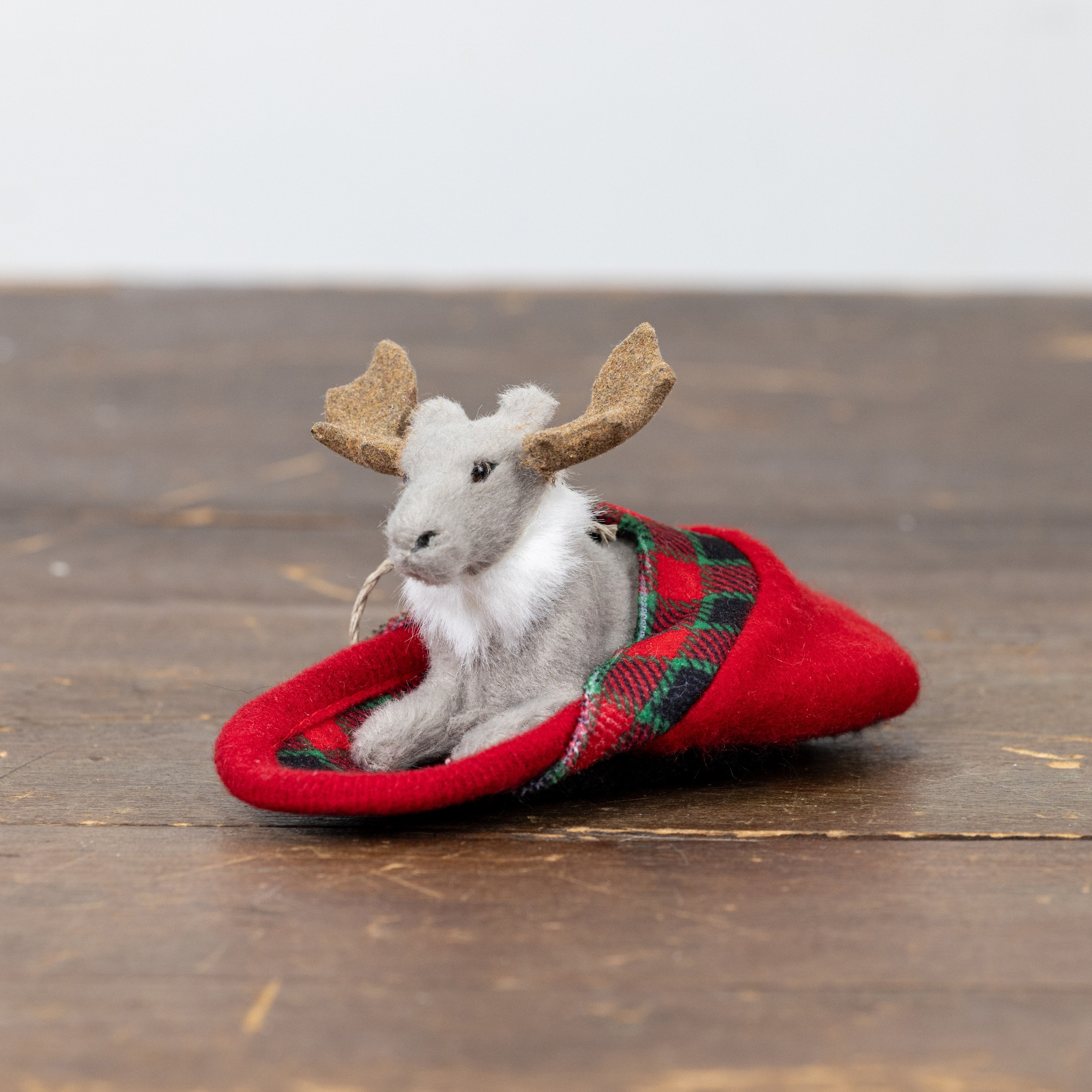 Moose in Slipper Ornament, photo 3 of 3