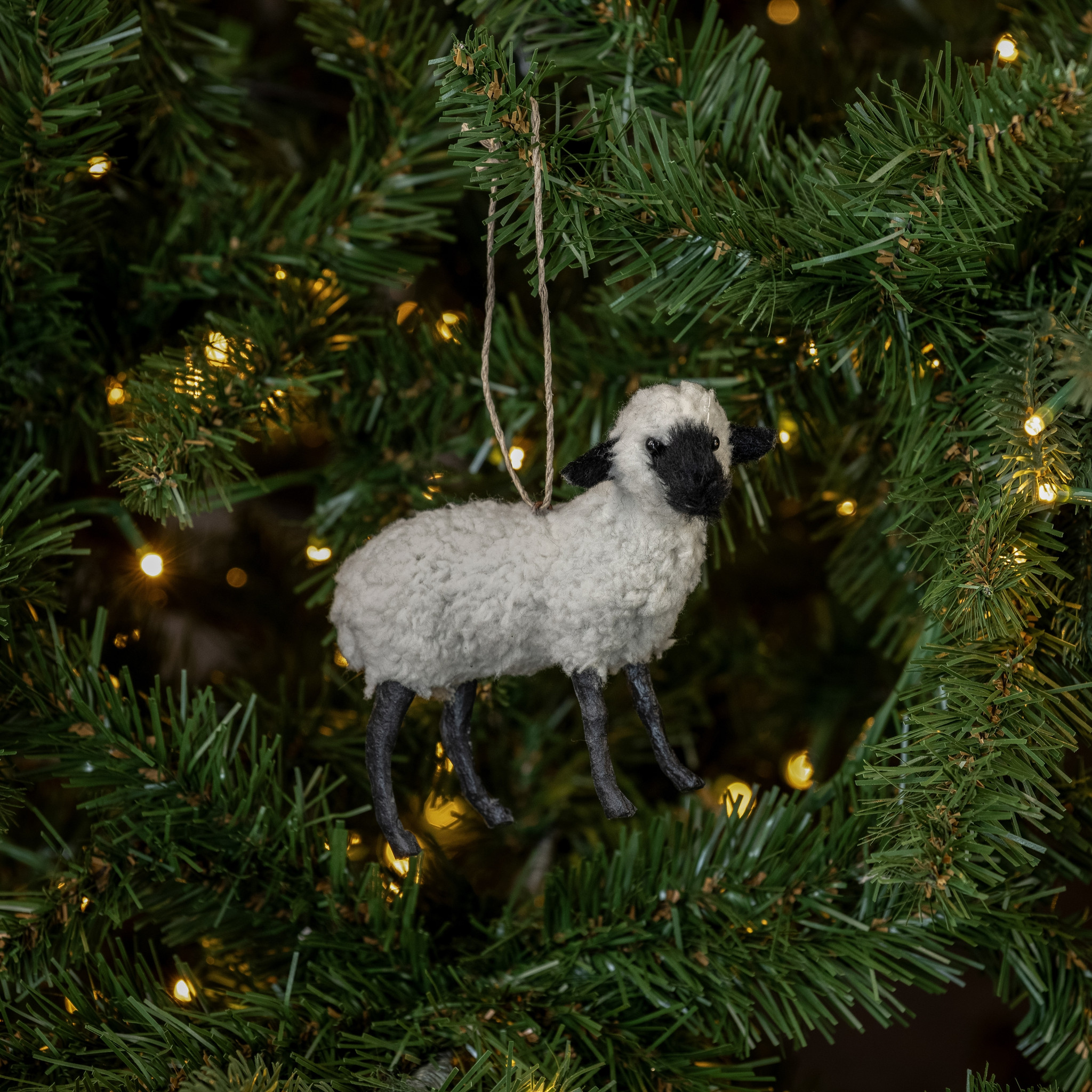 Black & White Sheep Ornament, photo 3 of 3