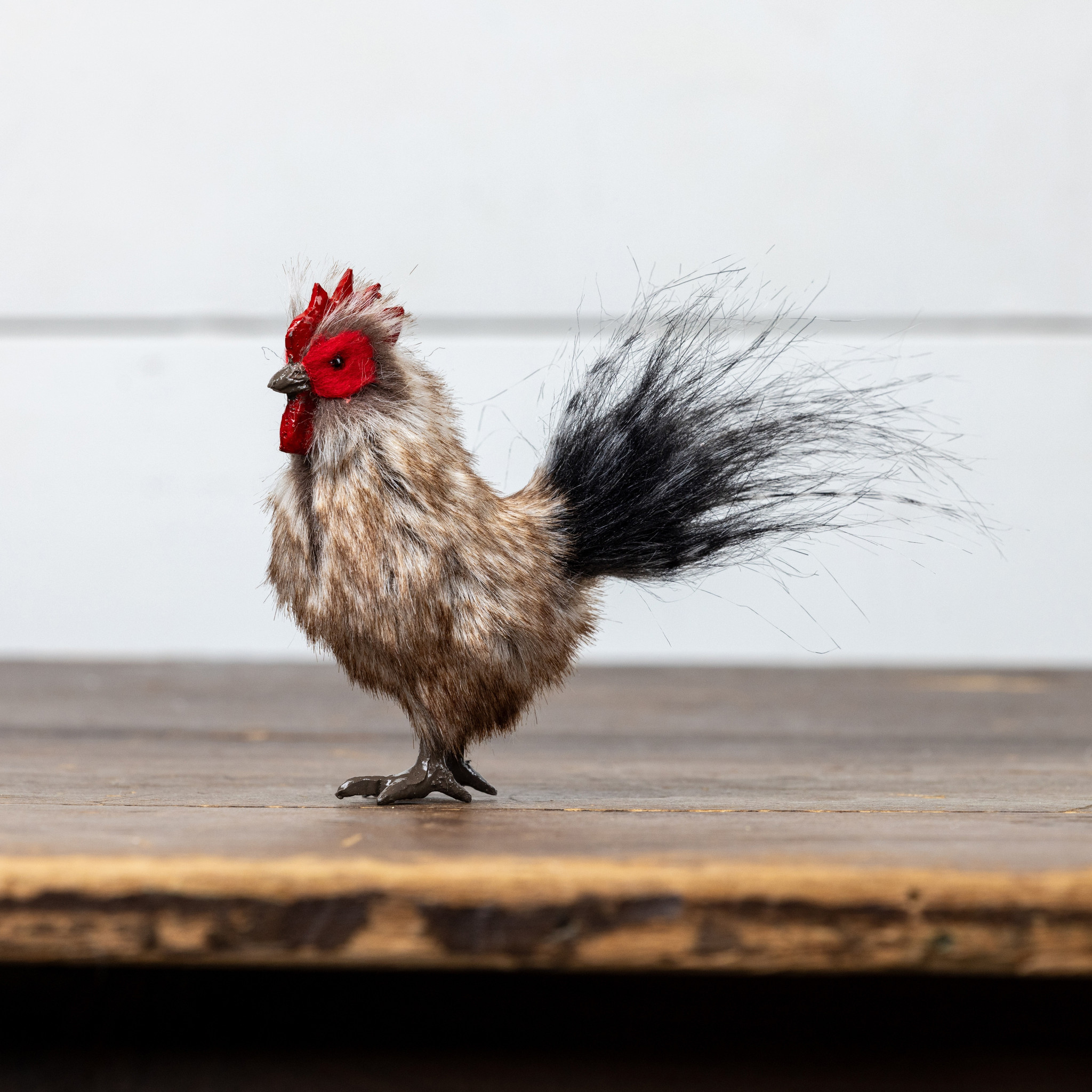 Standing Brown Rooster, photo 2 of 3