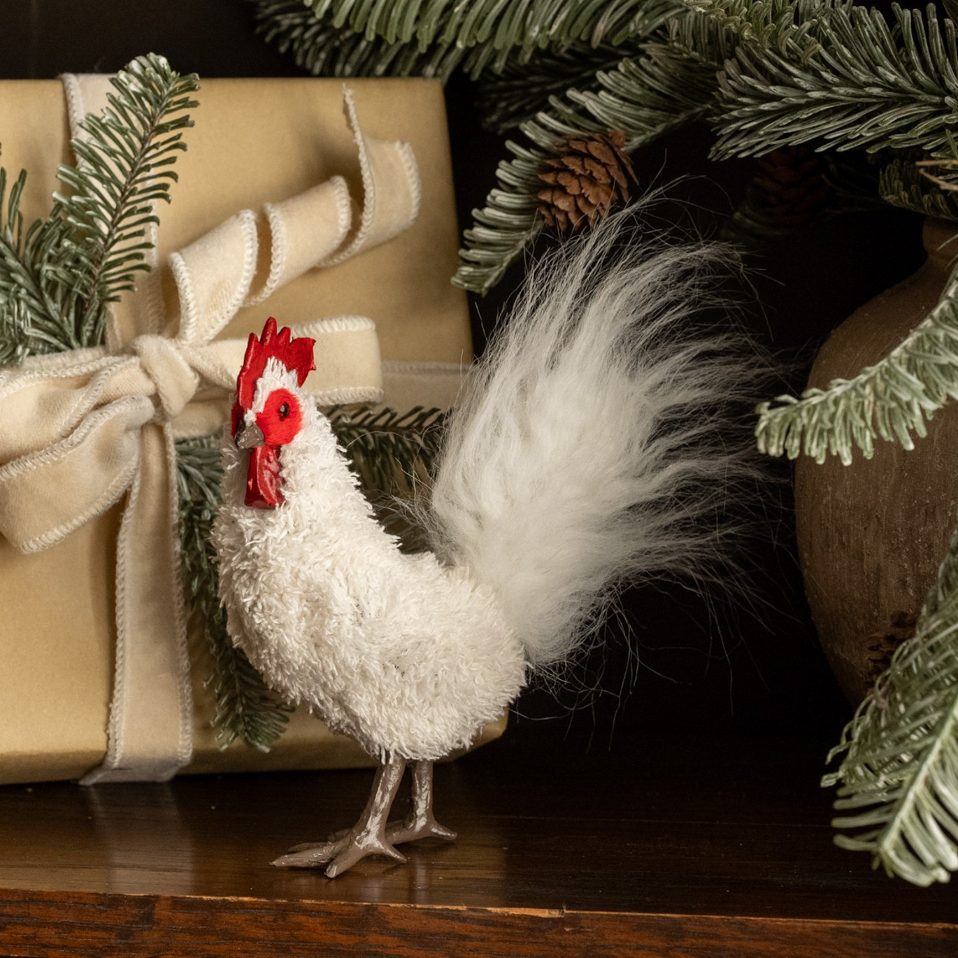 Standing Brown Rooster, photo 3 of 3