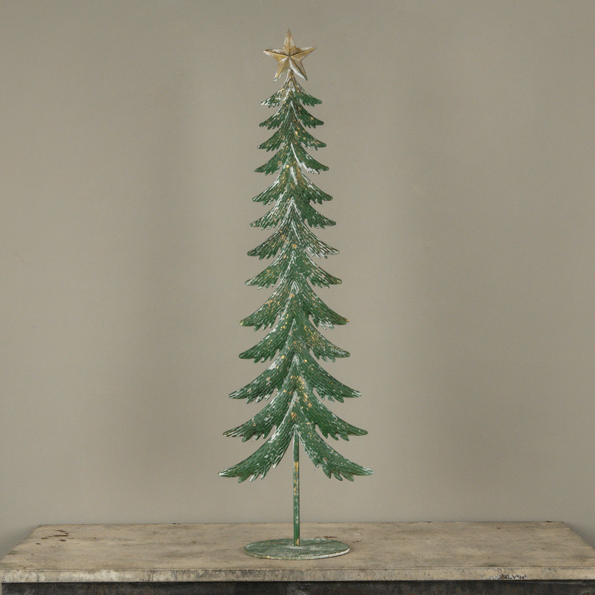 Green Metal Tree, 35", photo 3 of 3