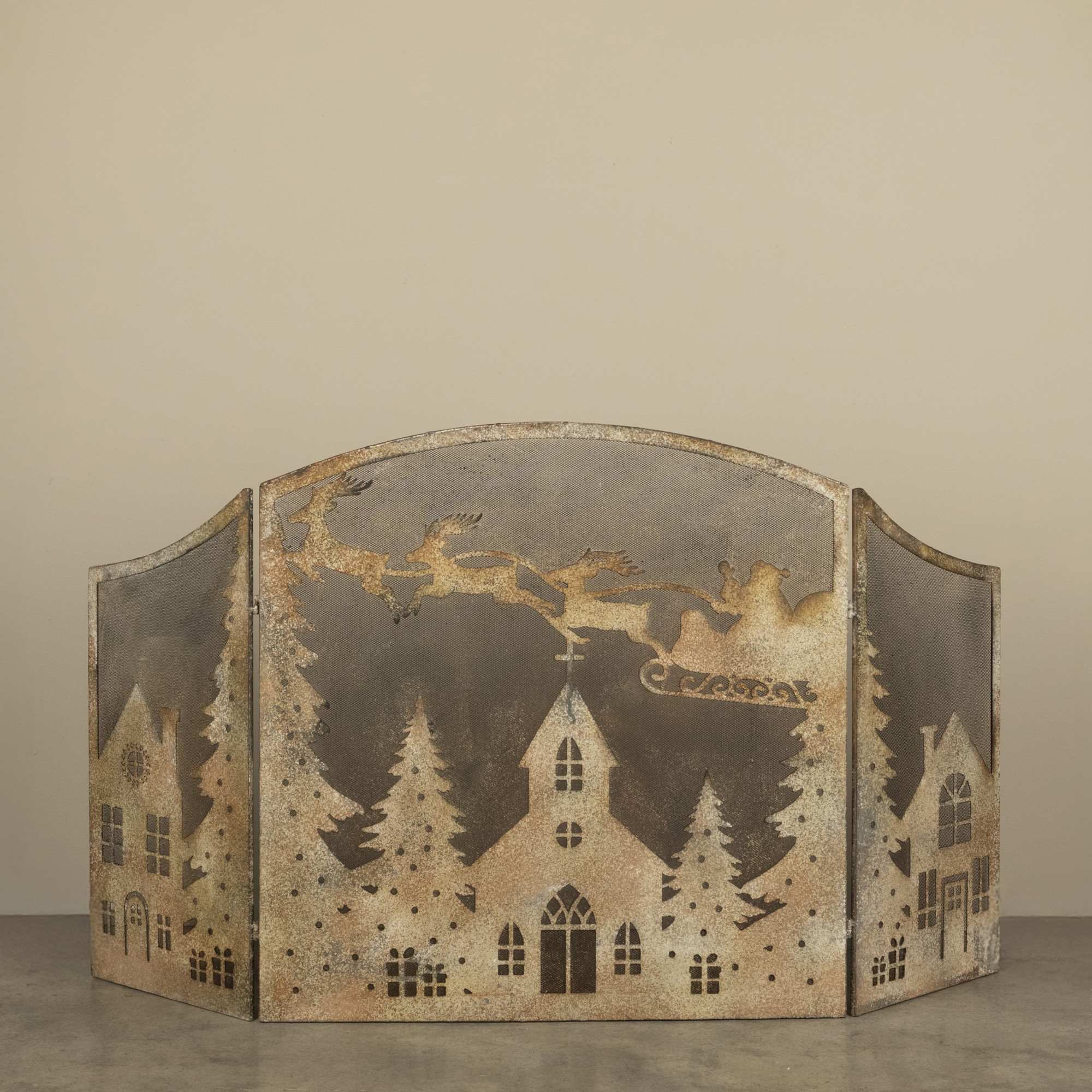 Santa Sleigh Ride Fireplace Screen, photo 3 of 3
