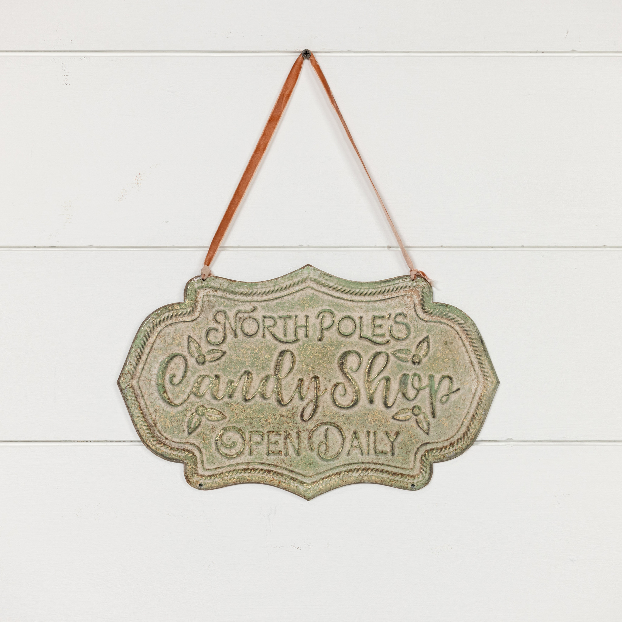 Green North Pole's Candy Shop Sign, photo 2 of 2