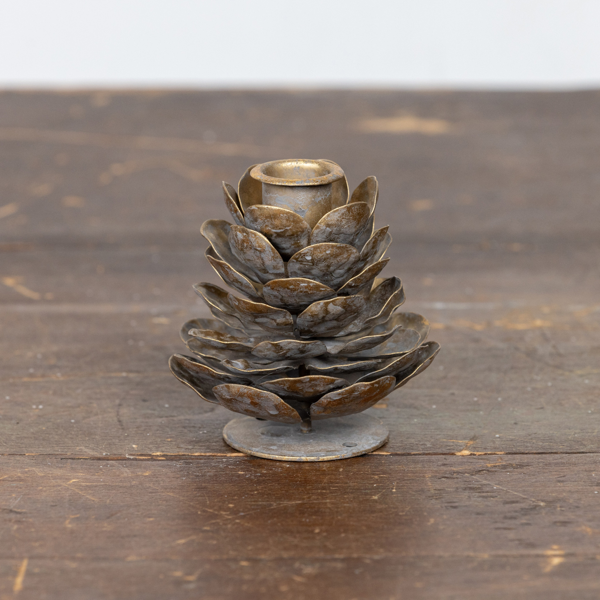 Bronze Pinecone Taper Candle Holder, photo 6 of 9