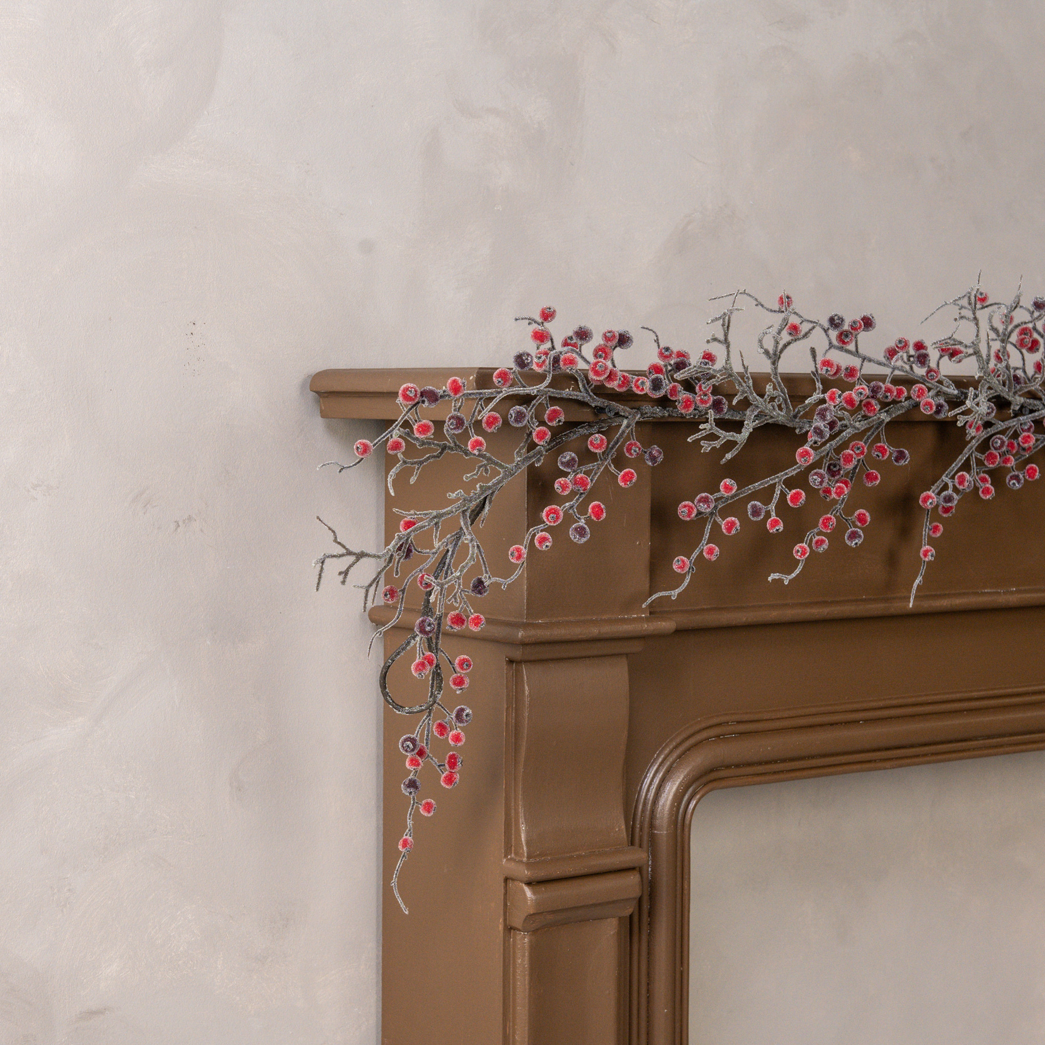Frozen Red Berry Garland, 6 ft