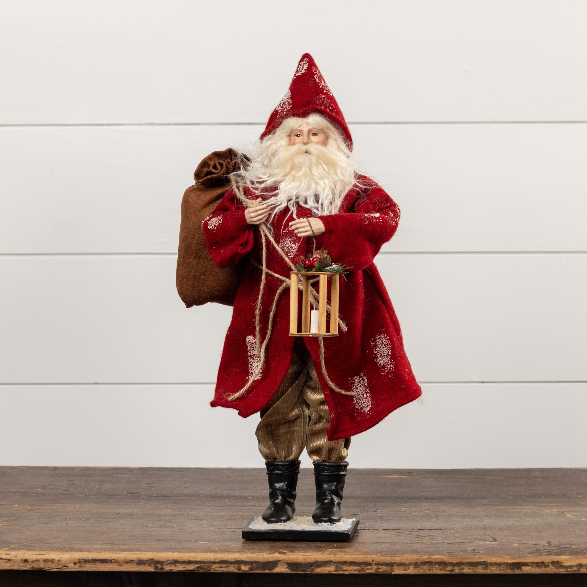 Santa with Lantern & Toy Bag, 18", photo 2 of 3