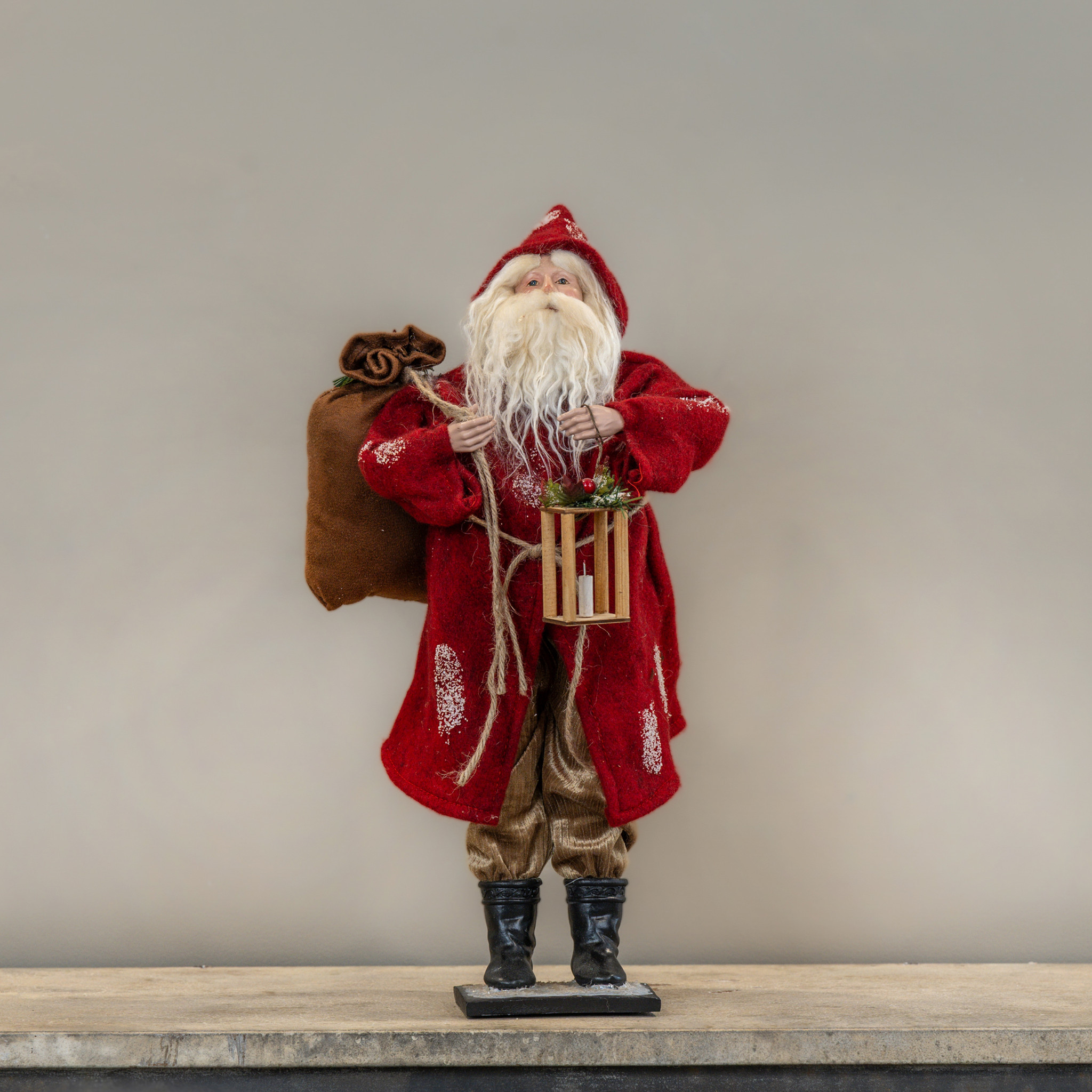 Santa with Lantern & Toy Bag, 18", photo 3 of 3