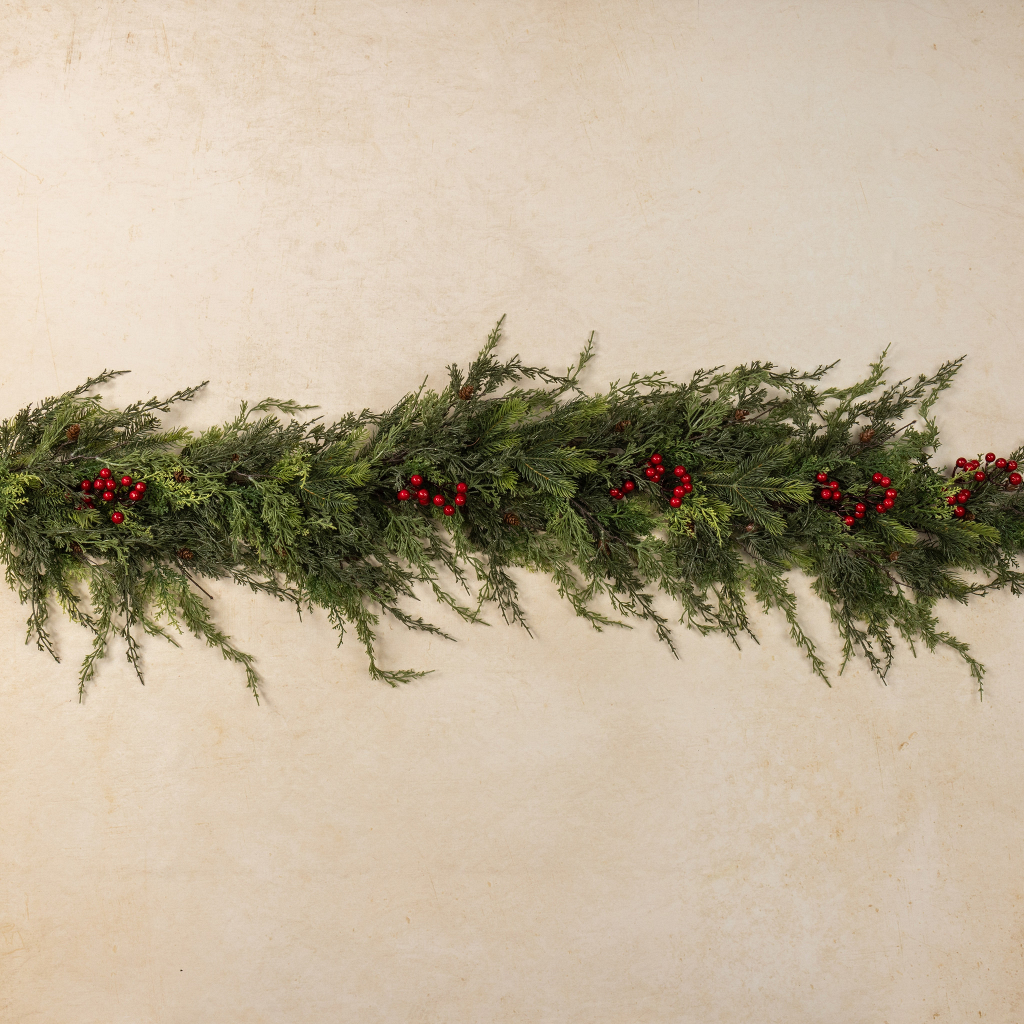 Pine, Cedar & Berries Garland, 5 ft, photo 2 of 3