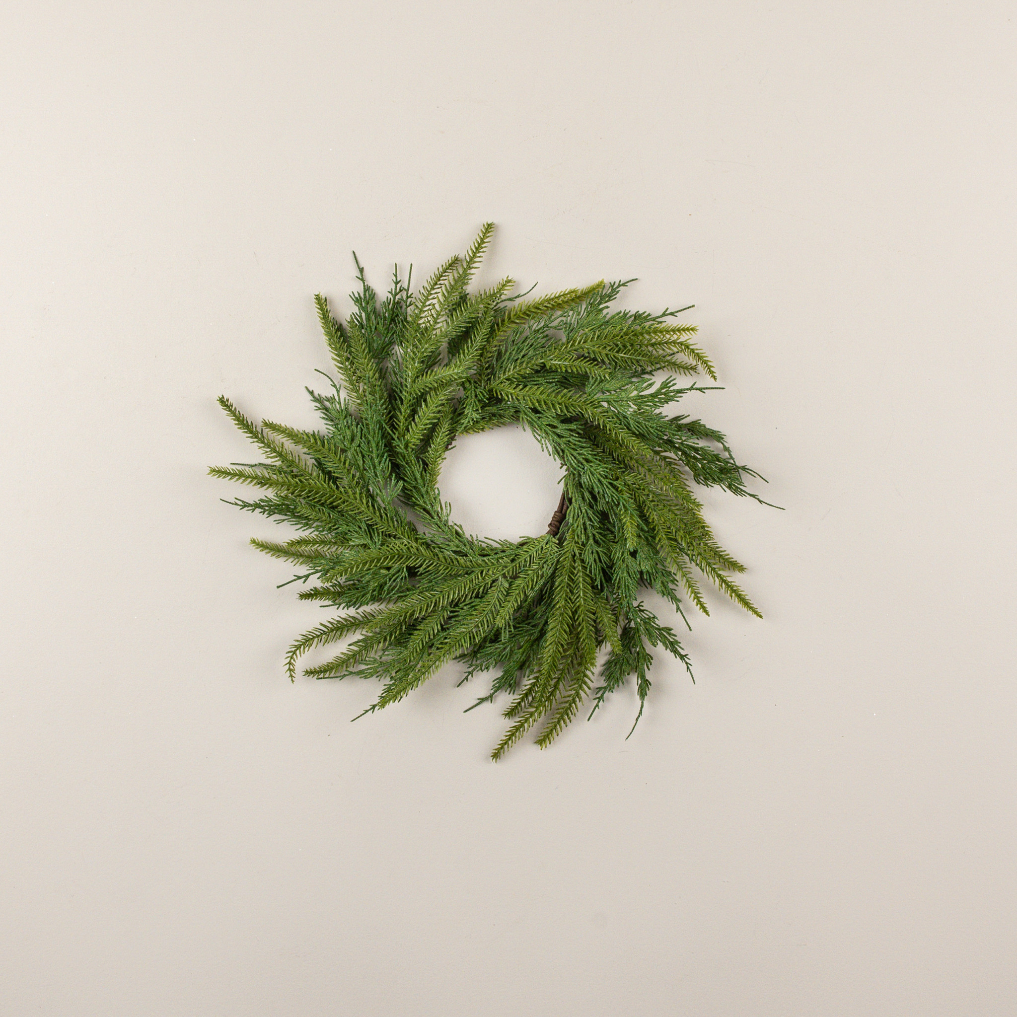 Soft Touch Redwood & Cedar Candle Ring, 14"