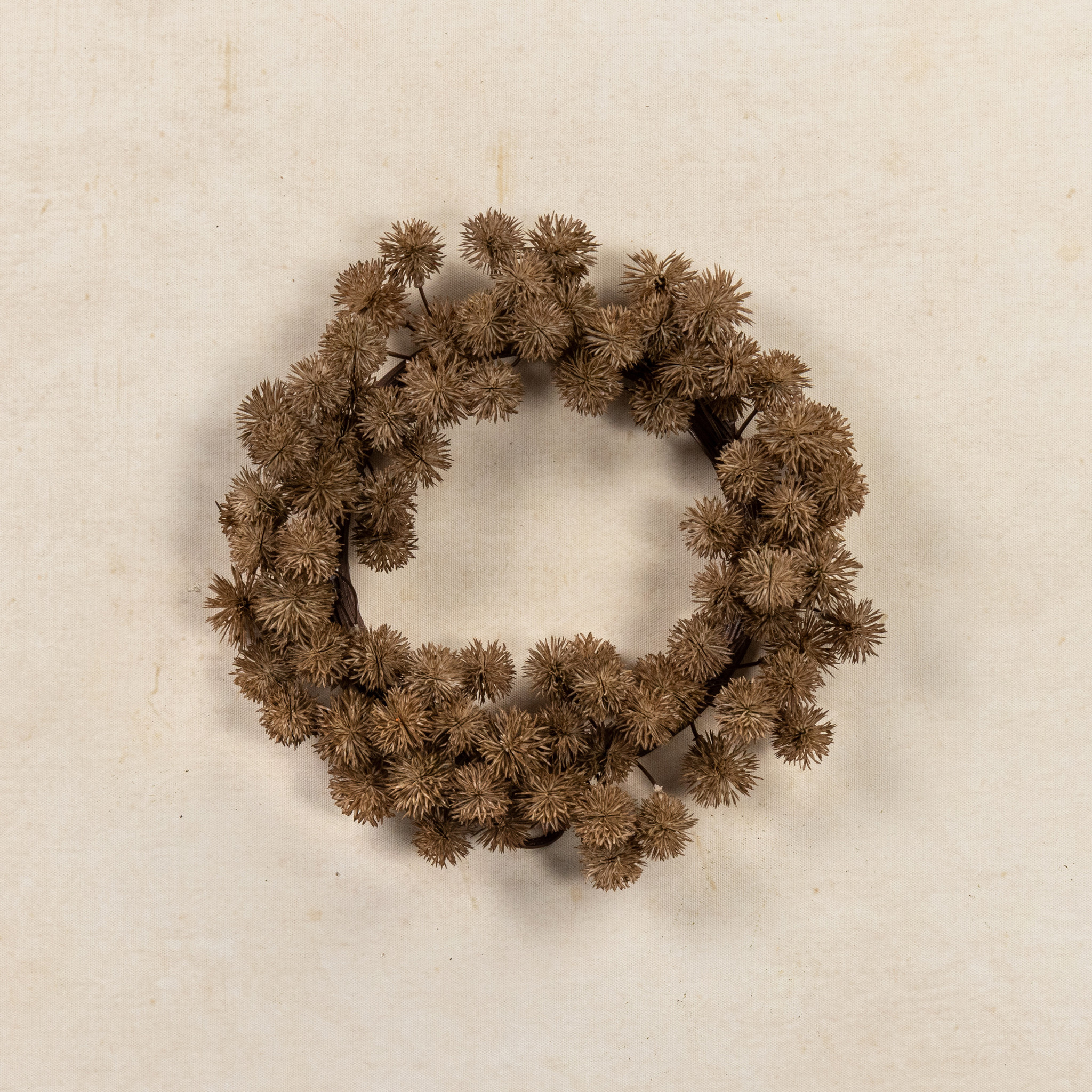 Brown Mini Chestnut Seed Candle Ring, 10", photo 4 of 4