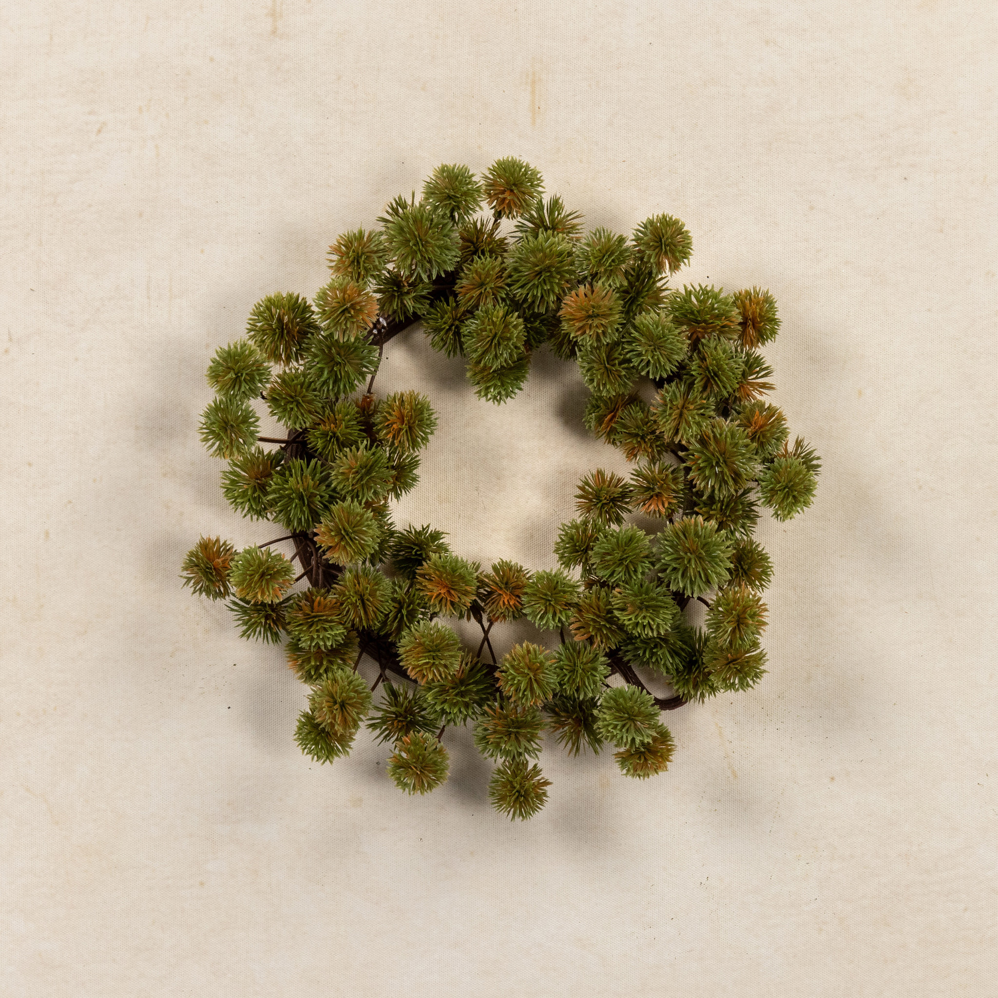 Green Mini Chestnut Seed Candle Ring, 10", photo 3 of 4