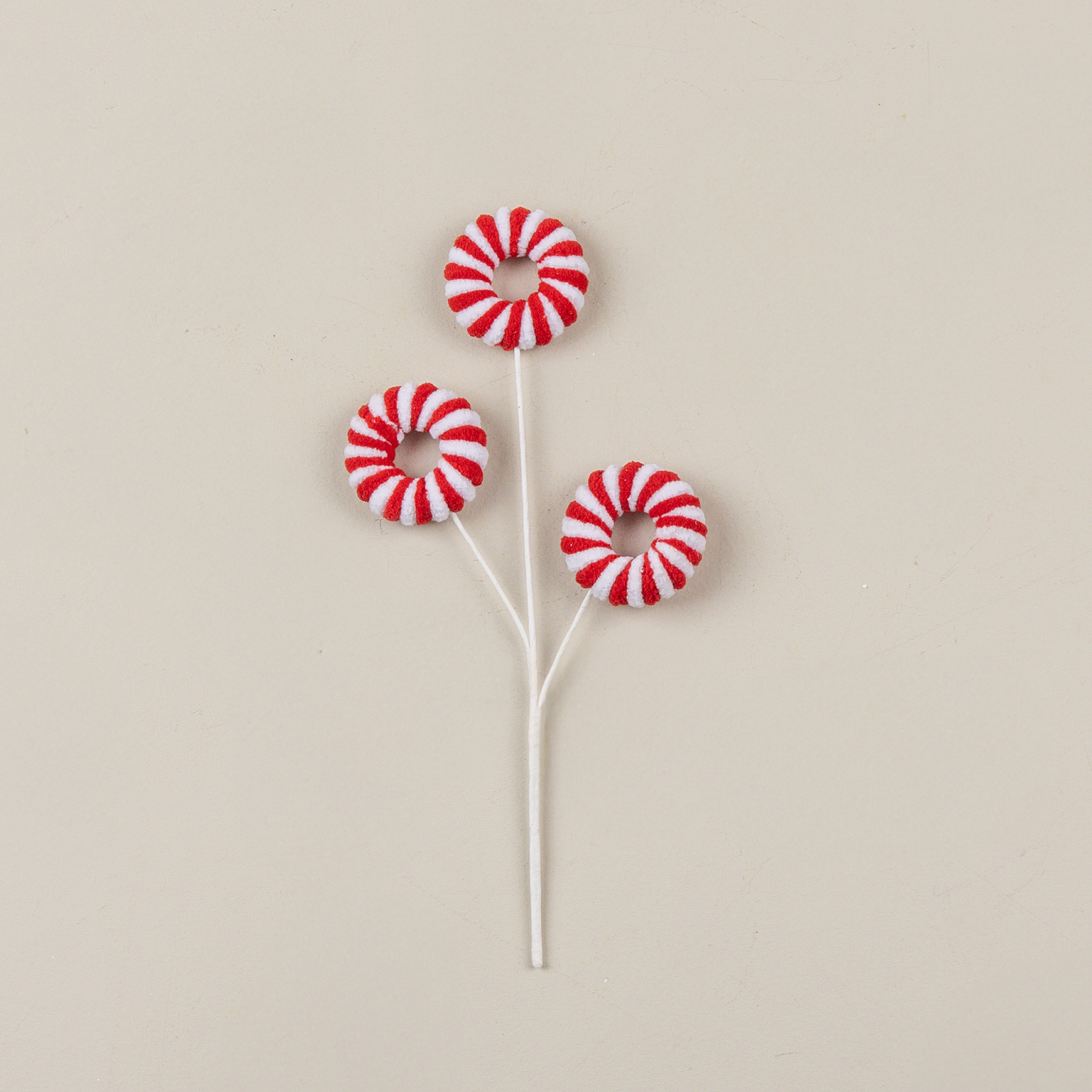 Red & White Doughnut Pick, 11.5", photo 3 of 3