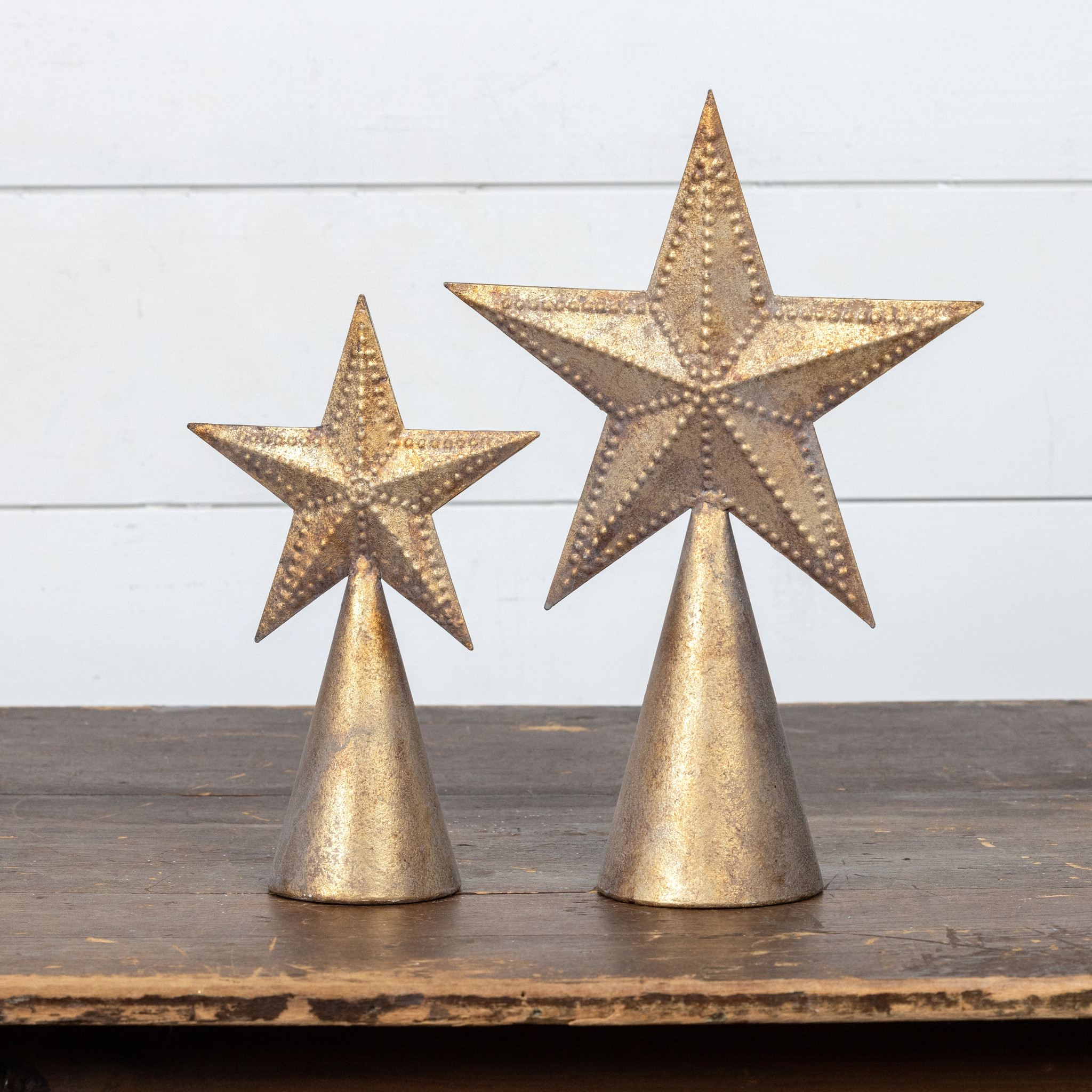 Gold Metal Star Tree Topper, 10.5", photo 3 of 3