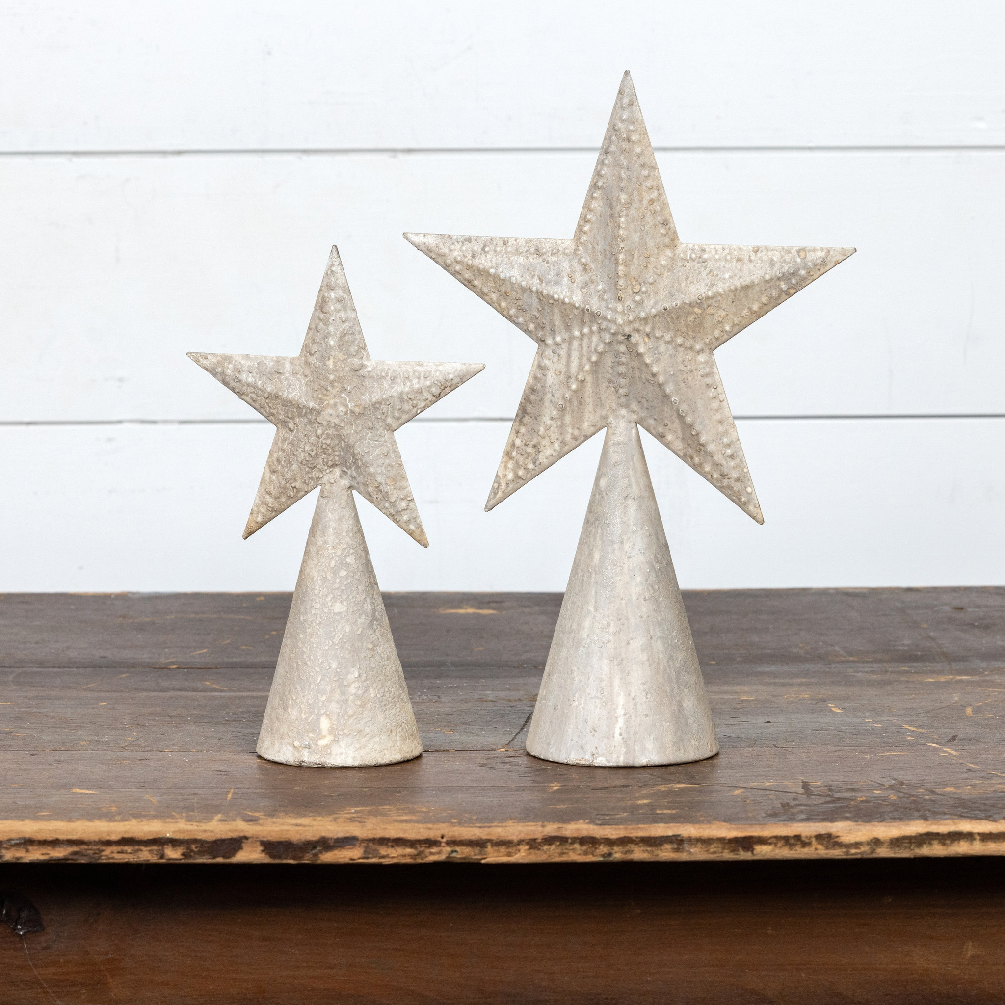 Cream Metal Star Tree Topper, 10.5", photo 3 of 3