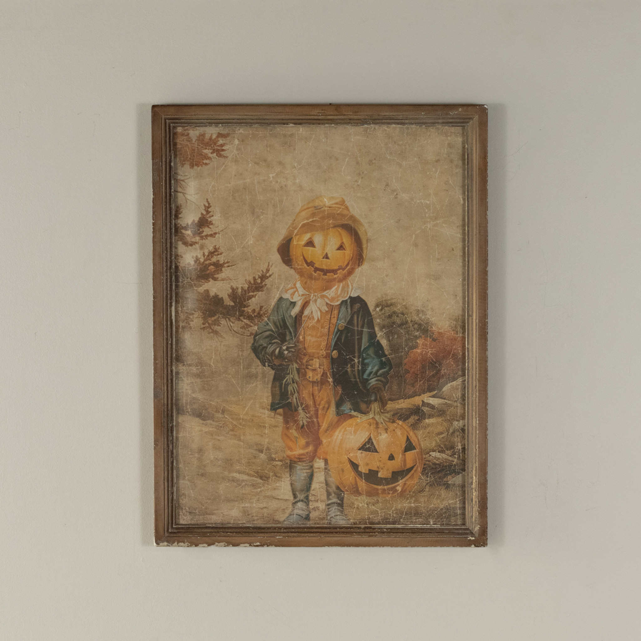 Framed Pumpkin Boy Print, photo 2 of 3