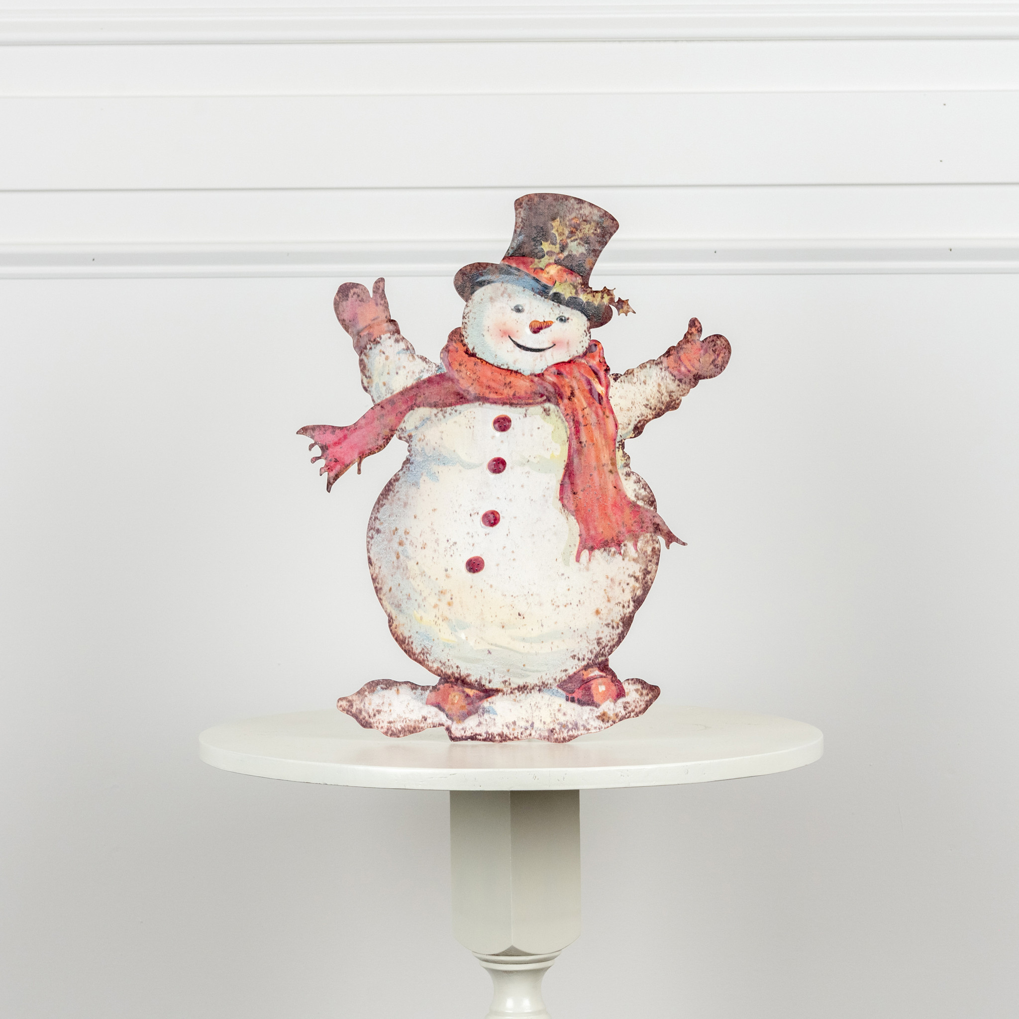 Happy Snowman Metal Dummy Board, 18"