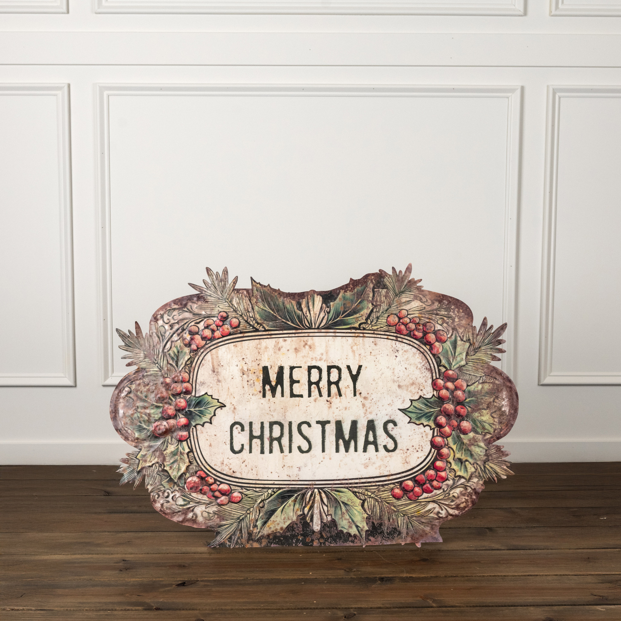 Merry Christmas Metal Dummy Board, 35.75"