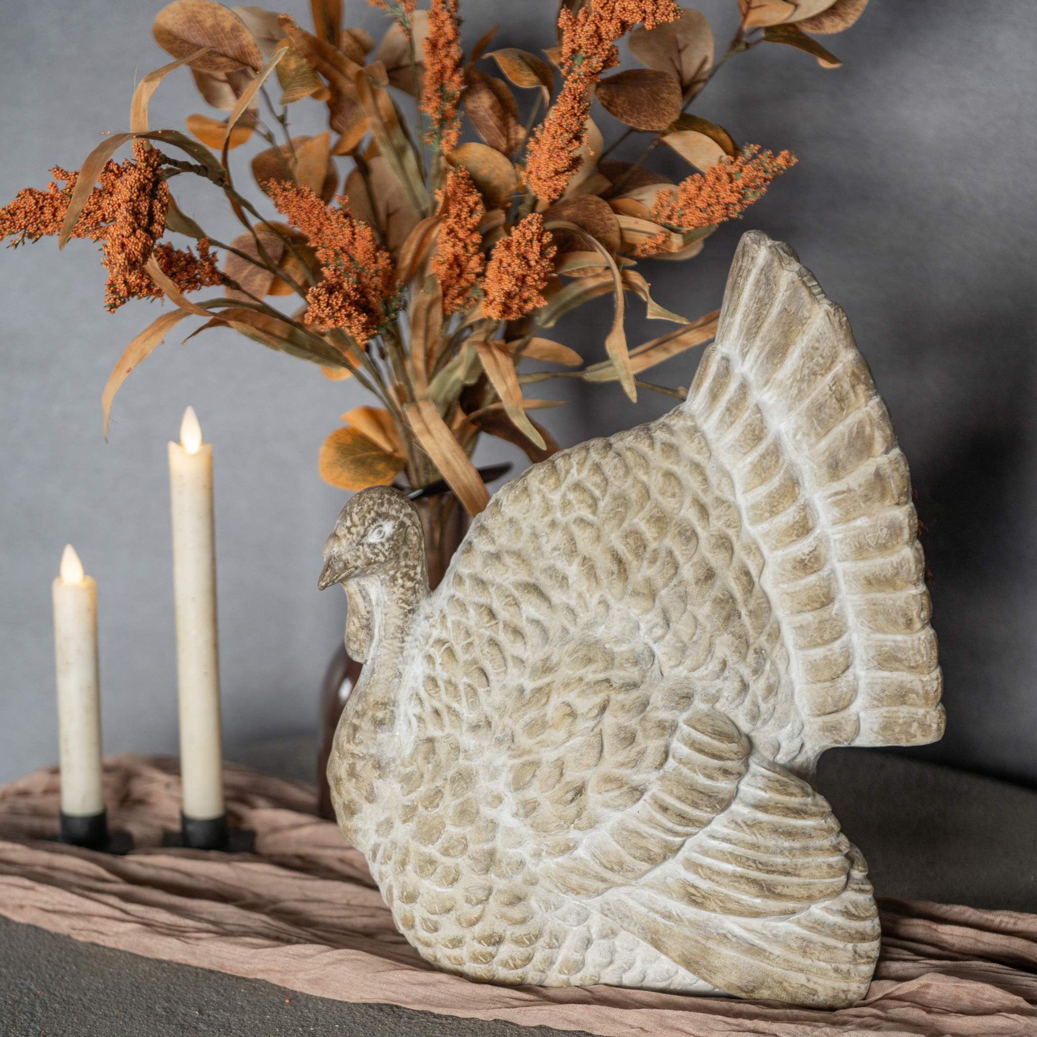 Whitewashed Turkey, 14"