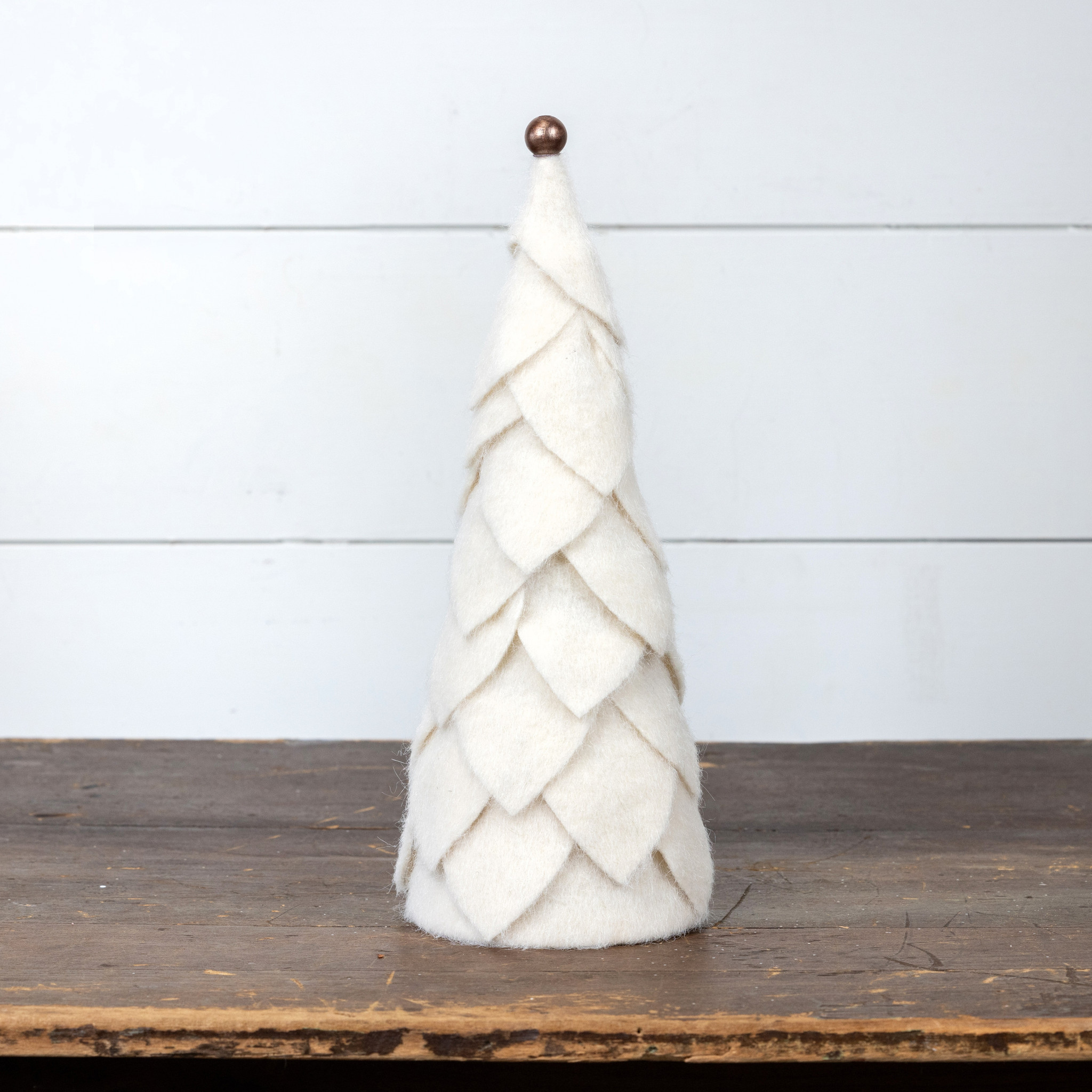 Cream Felt Tree, 14.25", photo 4 of 5