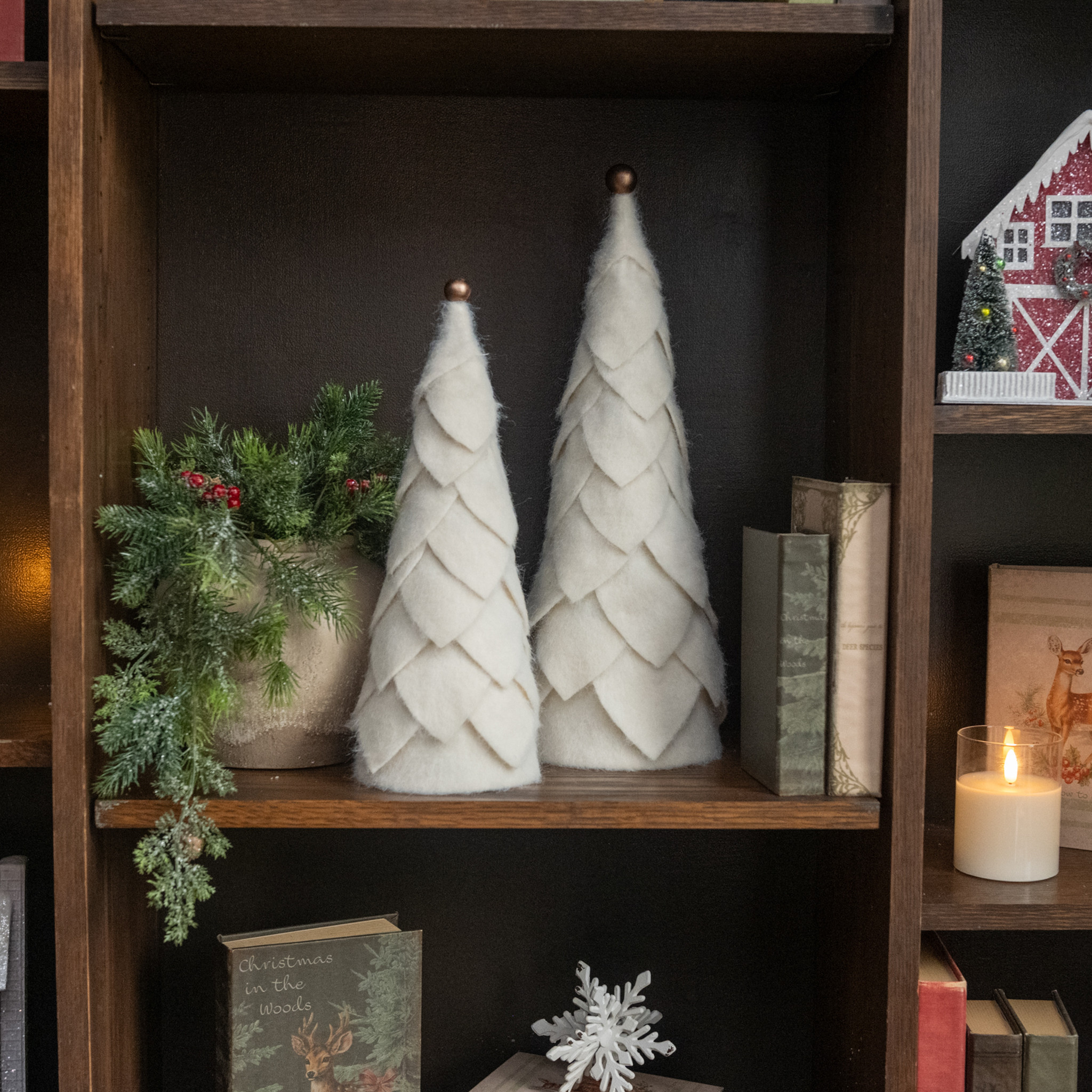 Cream Felt Tree, 14.25", photo 2 of 5