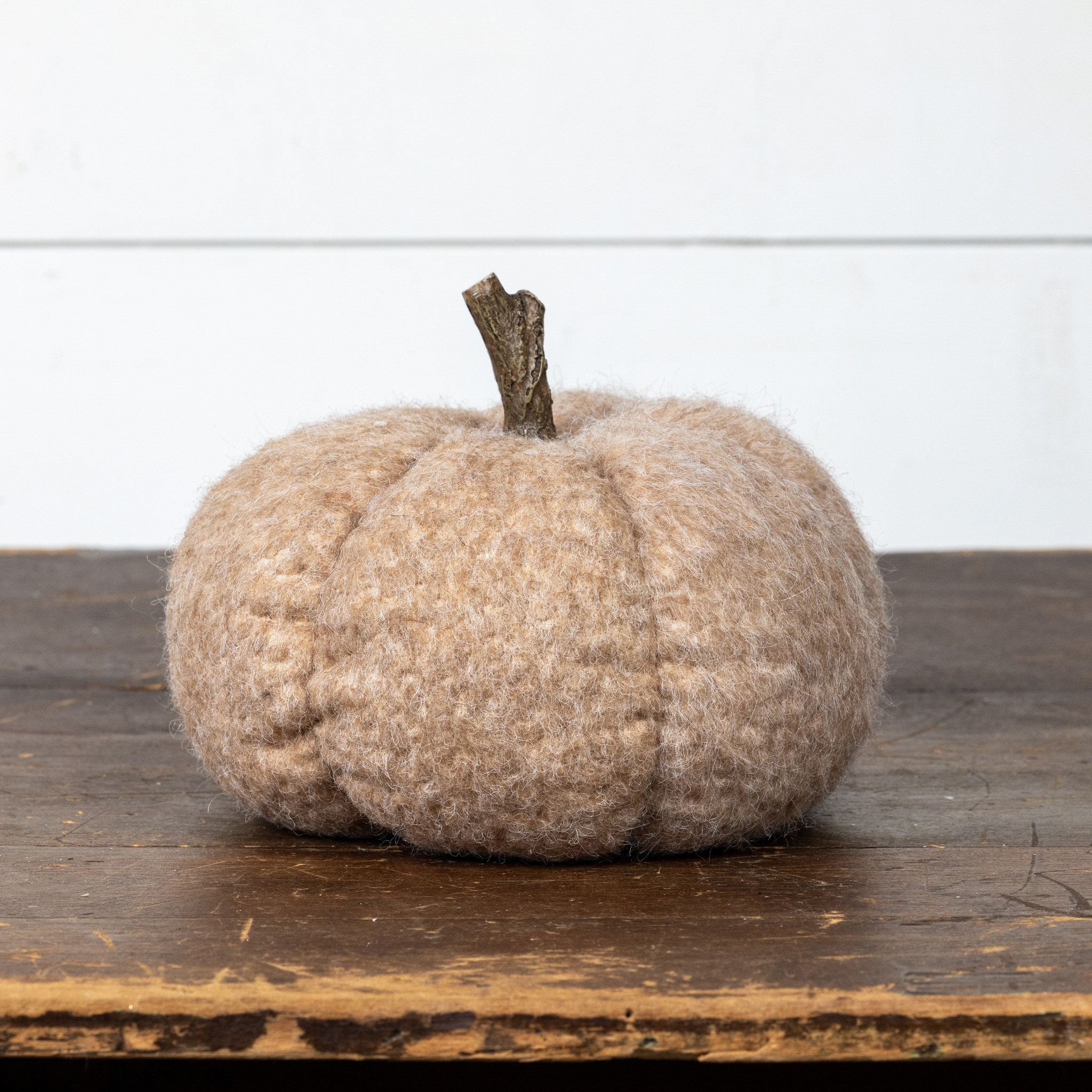 Tan Fabric Pumpkin, 6.5", photo 3 of 4
