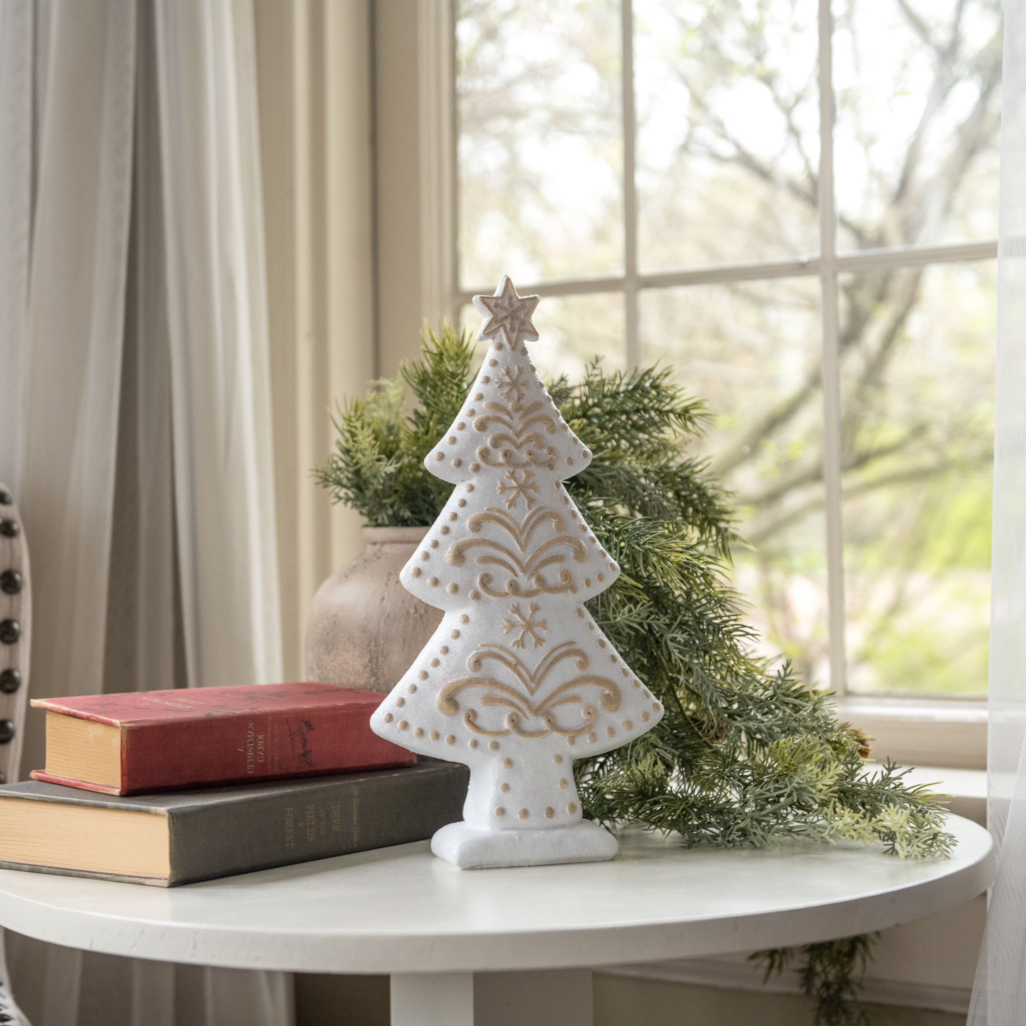 White Gingerbread Tree, 11.75" — photo 1 of 2