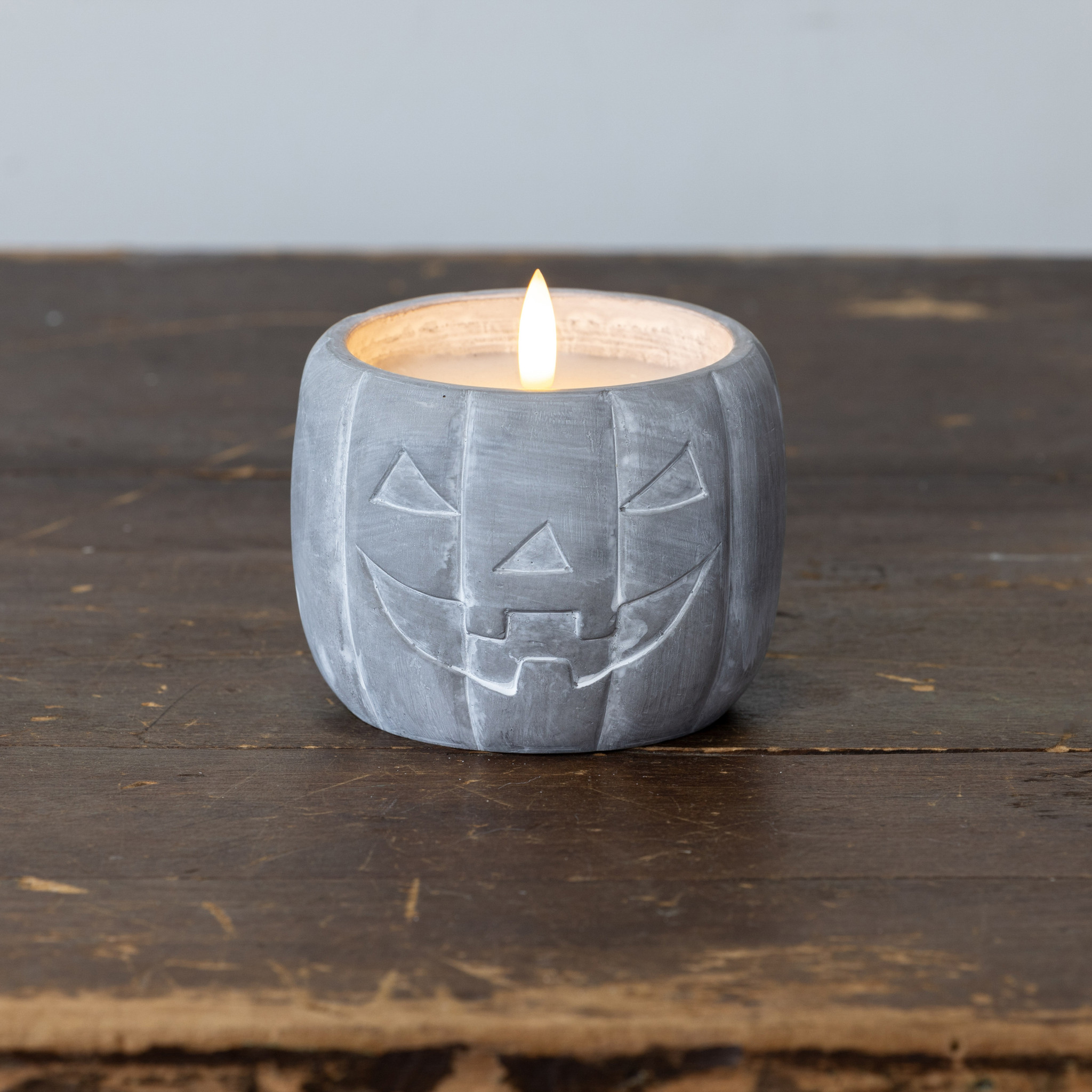 Flameless Jack-O-Lantern Candle, 3.75", photo 3 of 4