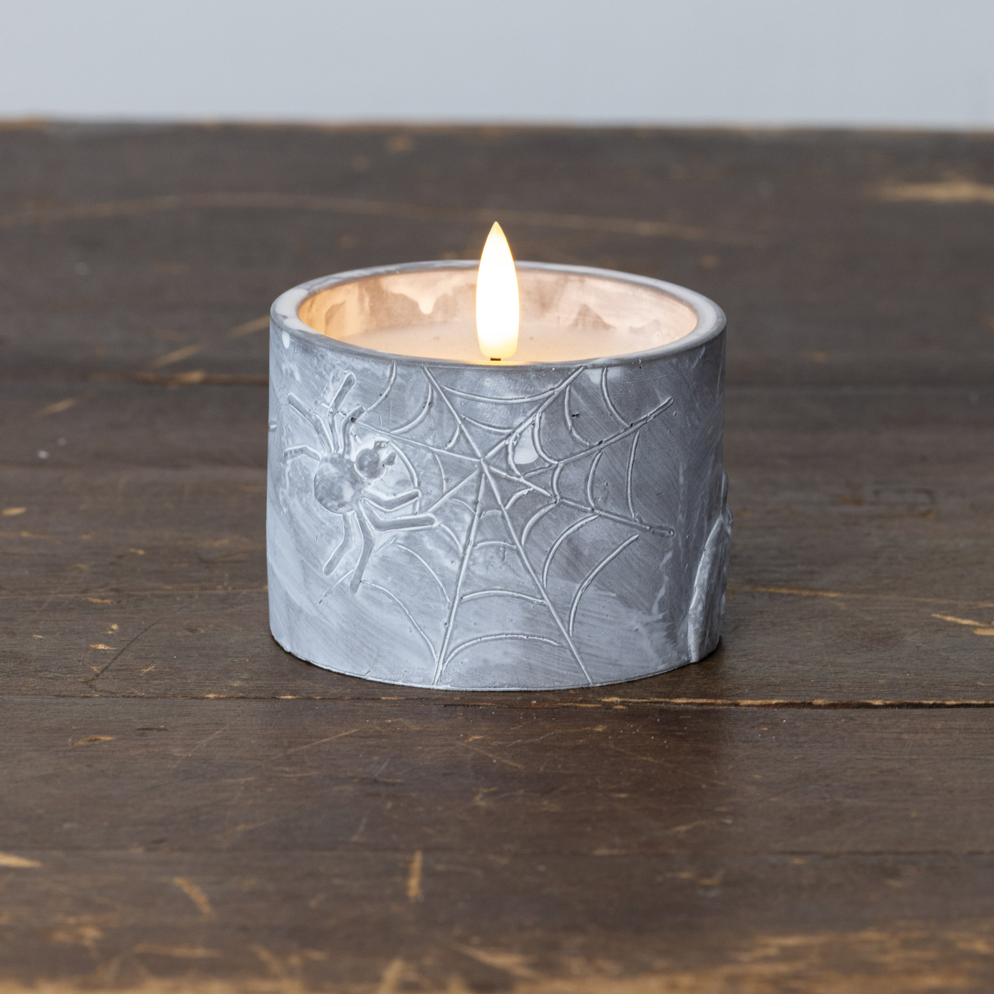 Flameless Spider Web Candle, 3", photo 3 of 4
