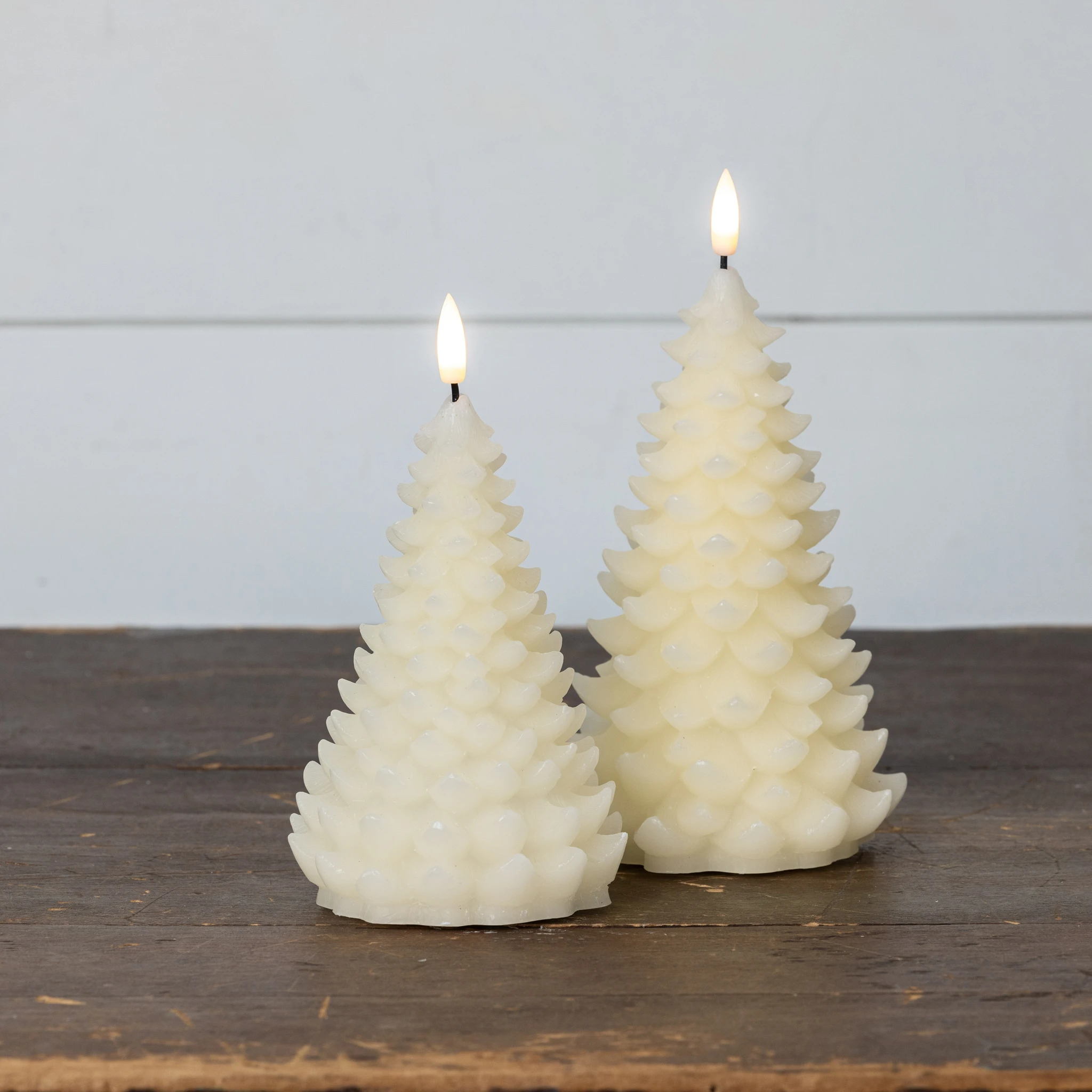Flameless Cream Balsam Tree Candle, 7", photo 4 of 4