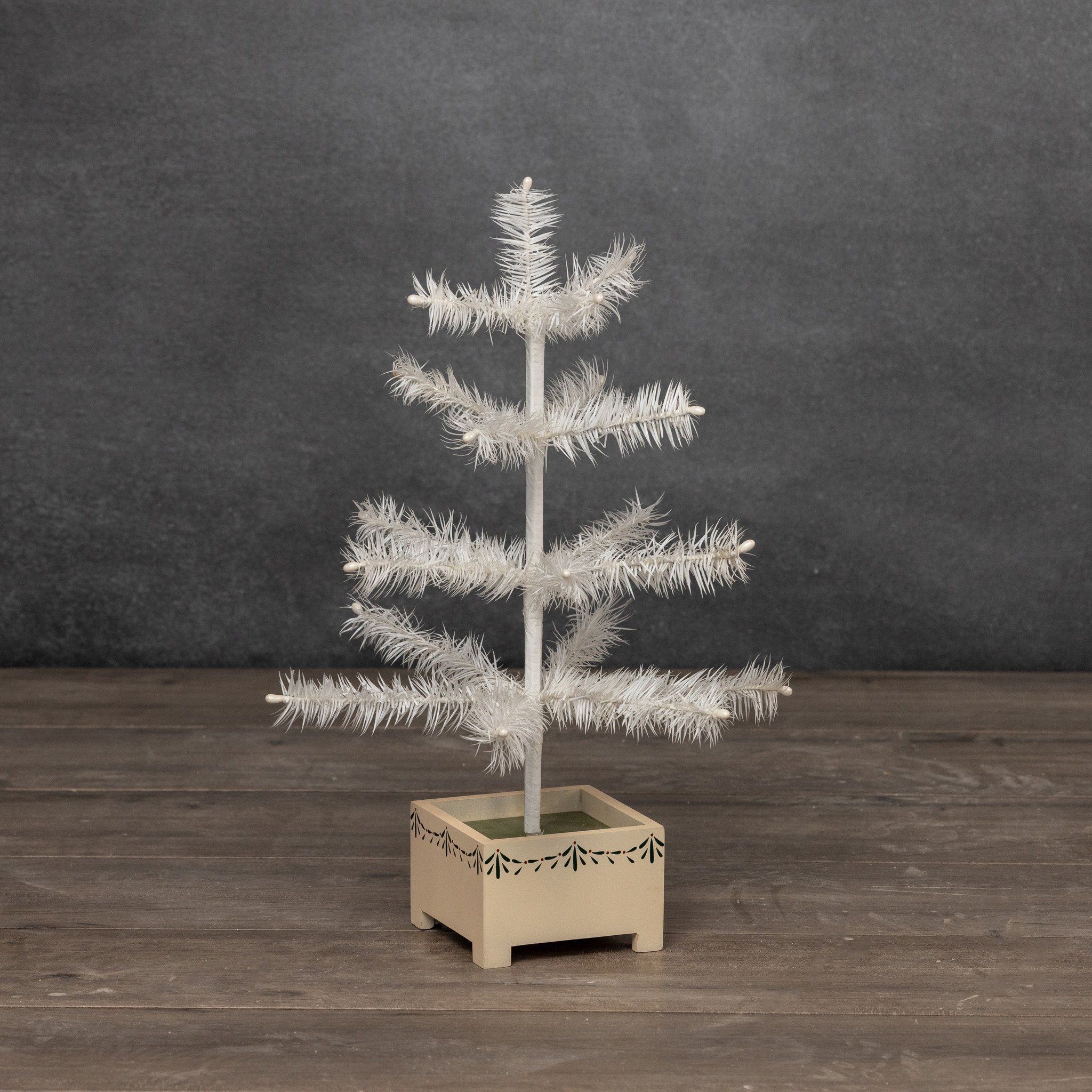 Ivory Feather Tree, 18", photo 2 of 3