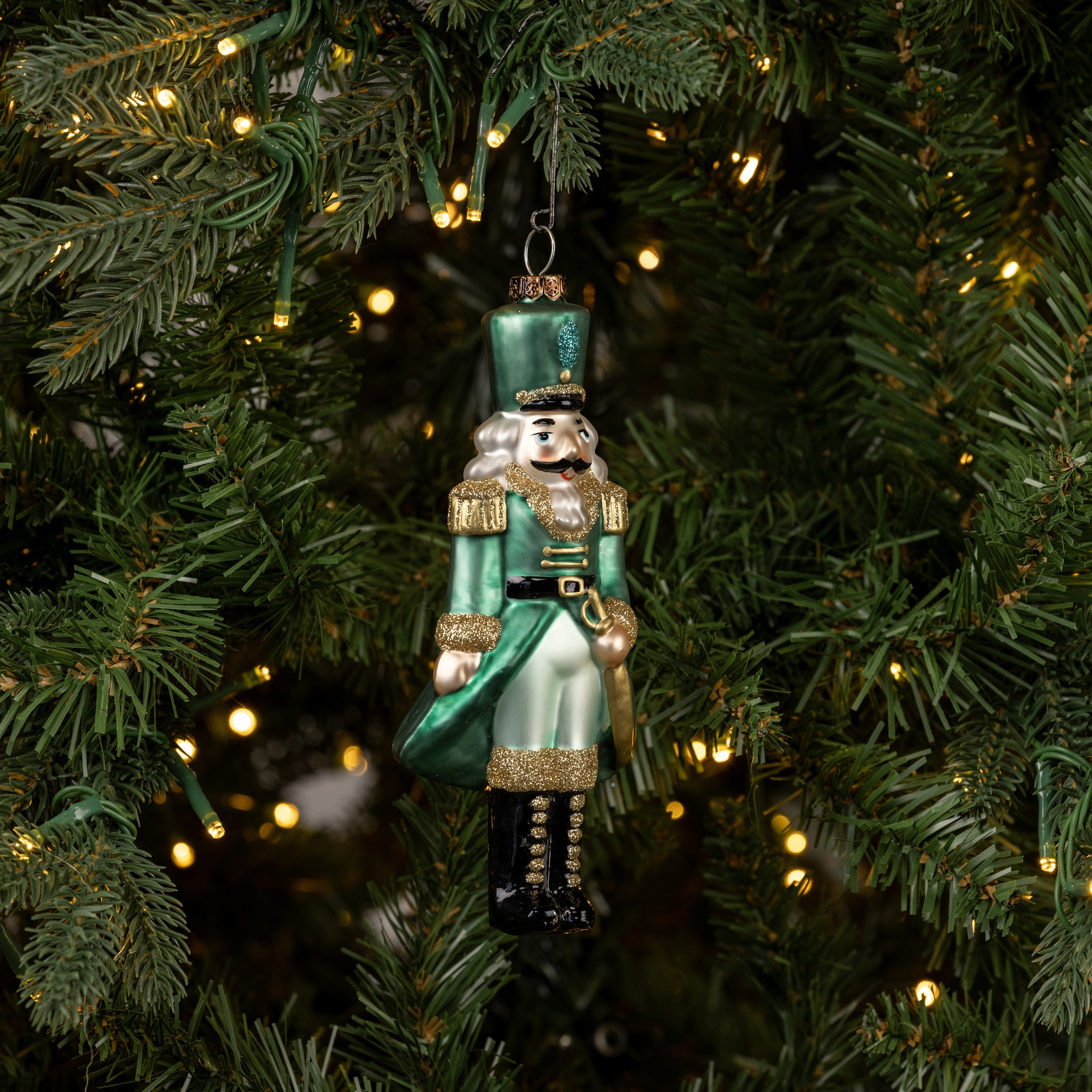 Teal Nutcracker Ornament
