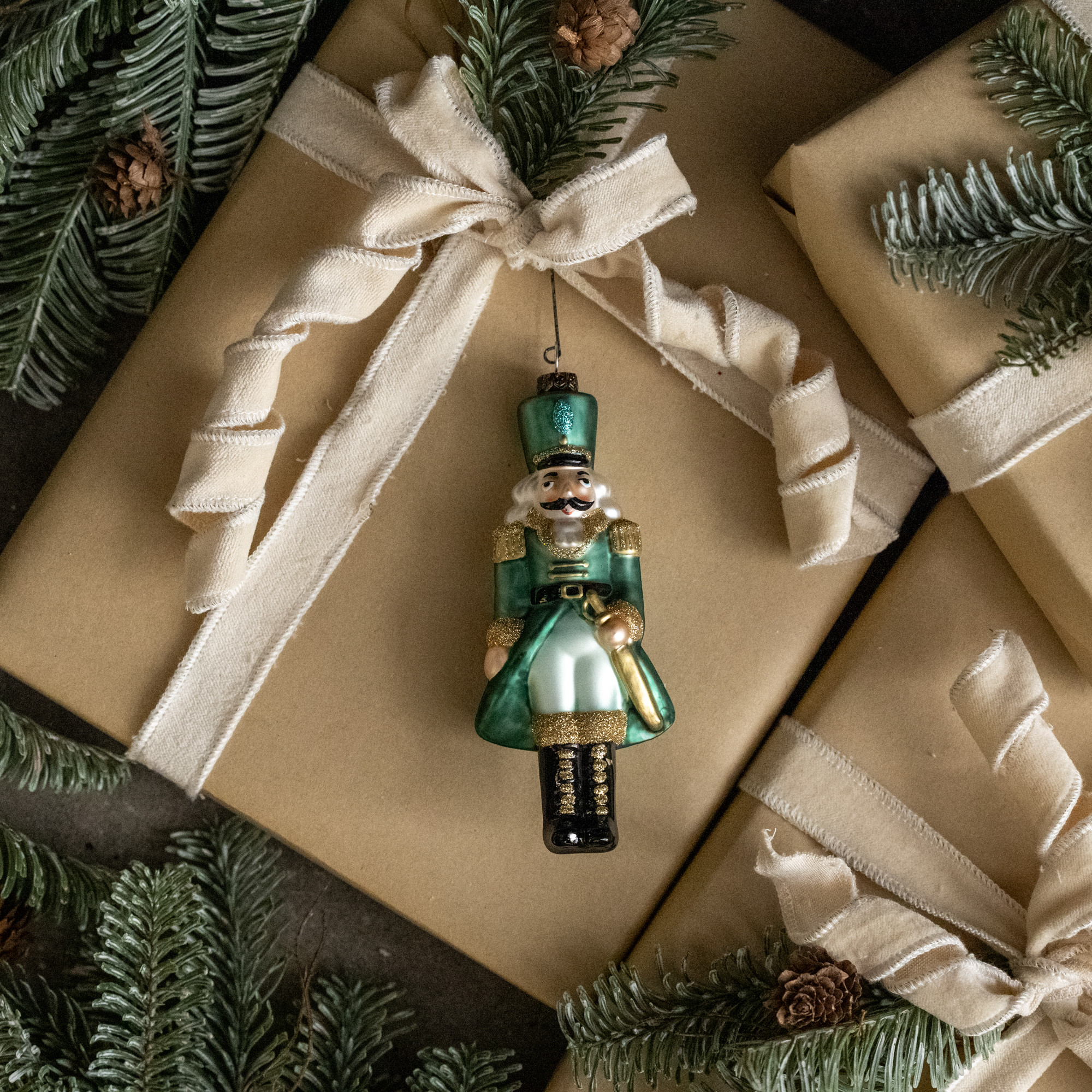 Teal Nutcracker Ornament