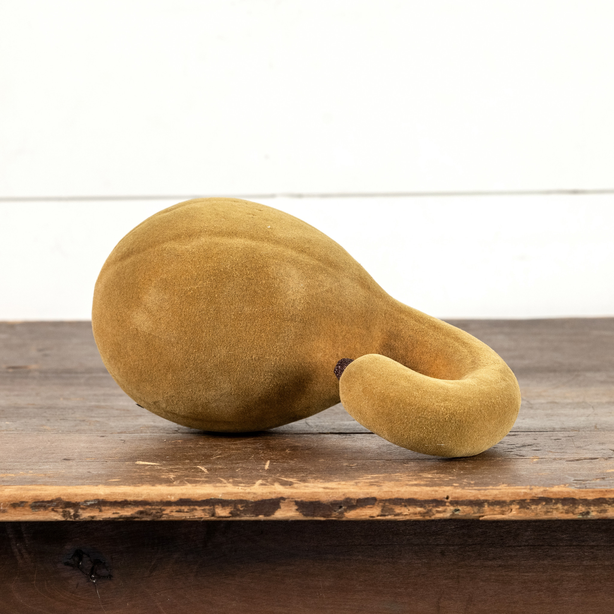 Green Flocked Gourd, 11.5", photo 2 of 4