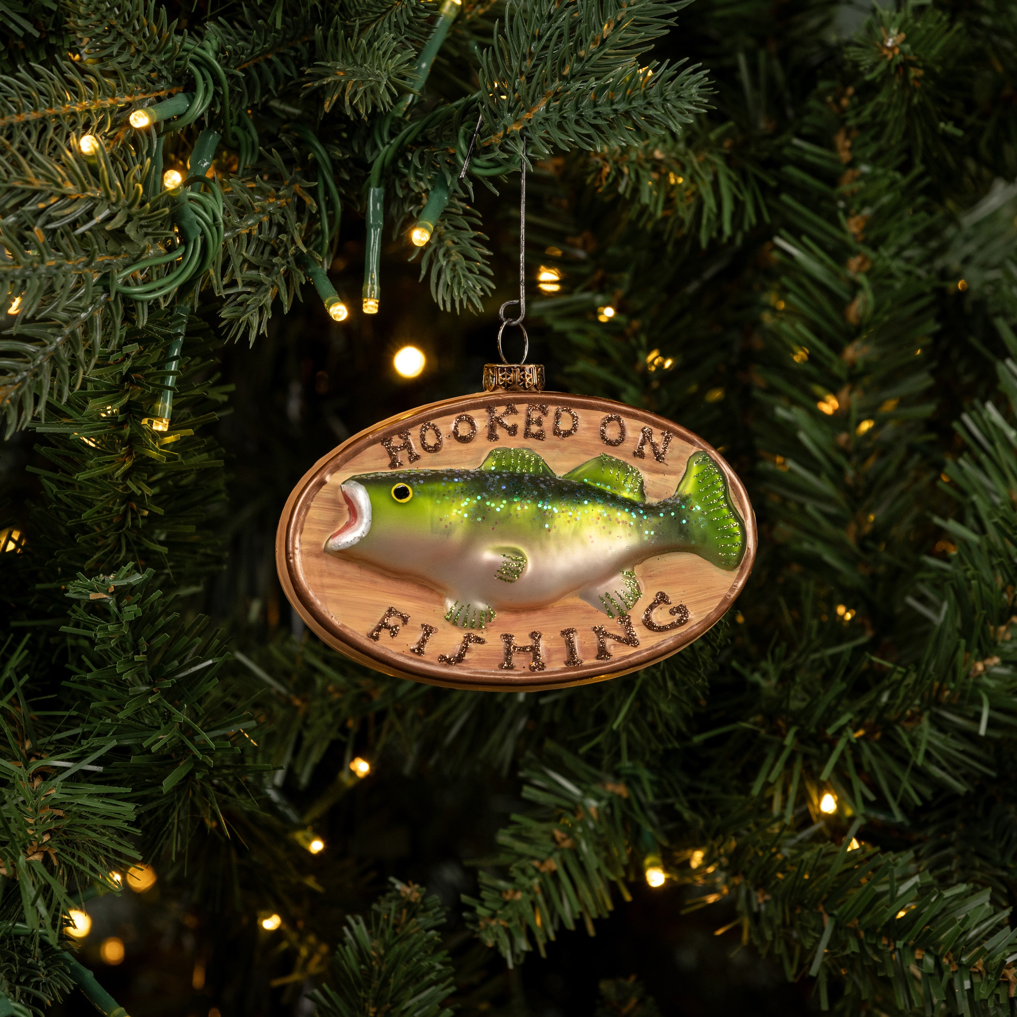 Hooked on Fishing Ornament