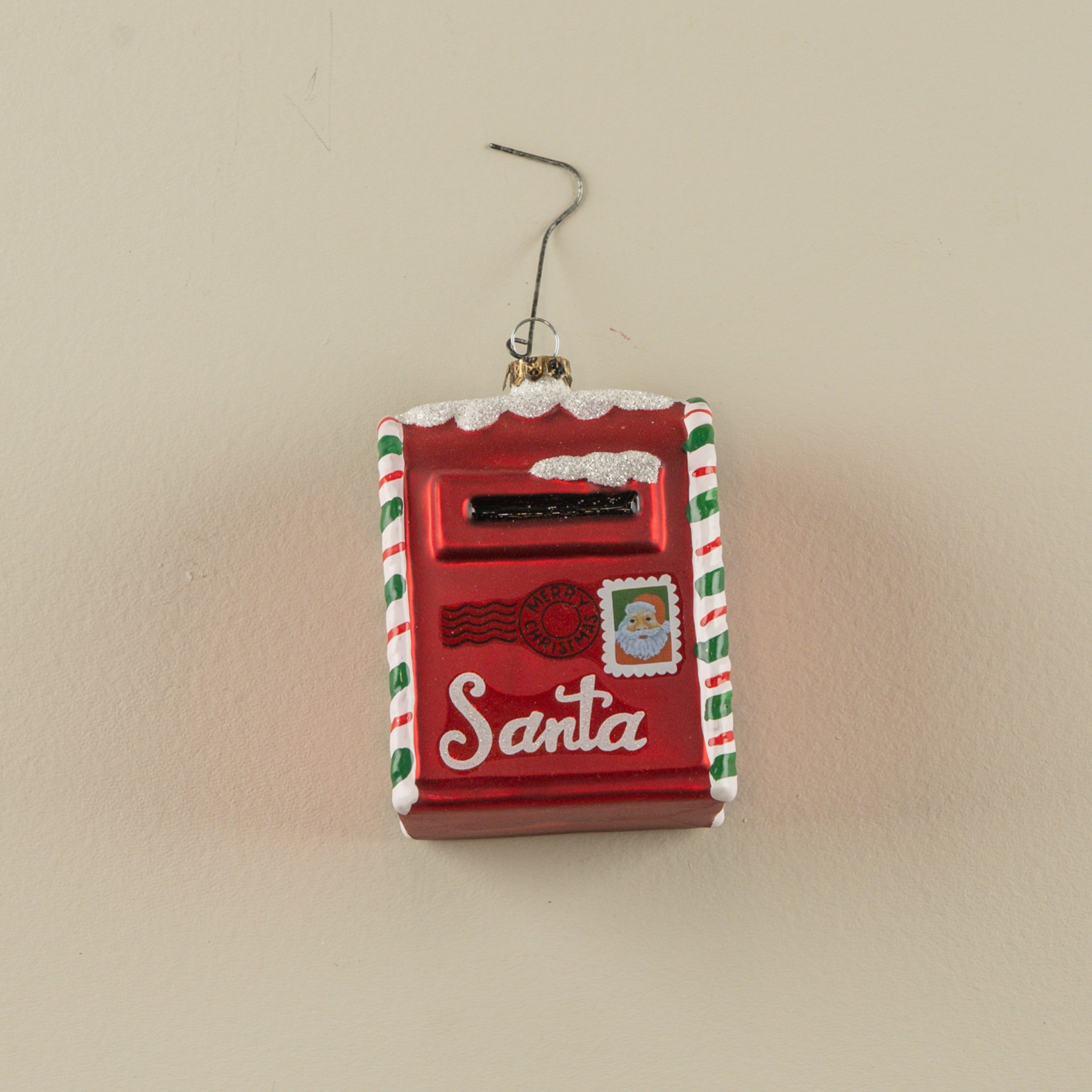 Red Letters to Santa Mailbox Ornament, photo 2 of 4