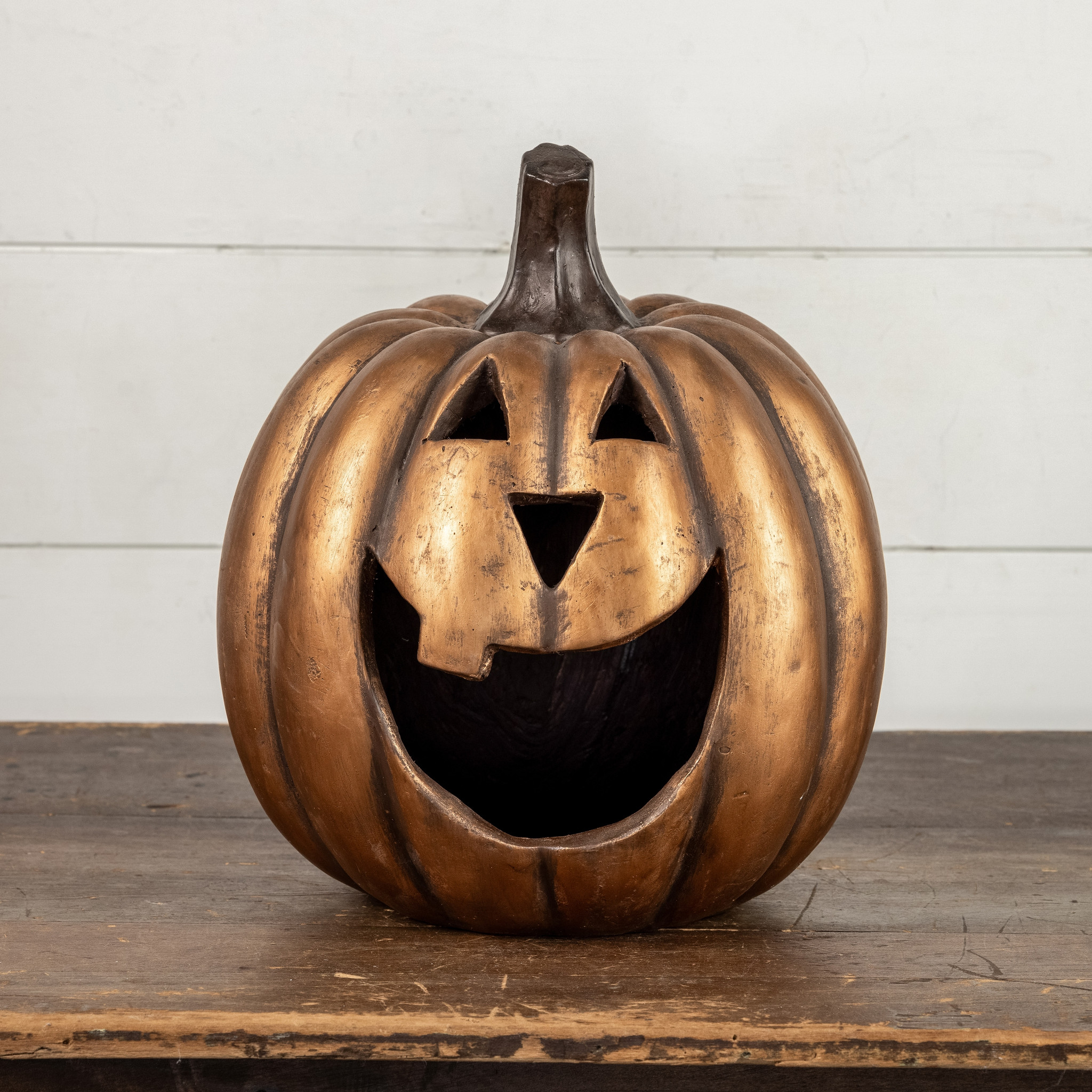 Gold Big Mouth Pumpkin, 15" — photo 1 of 2